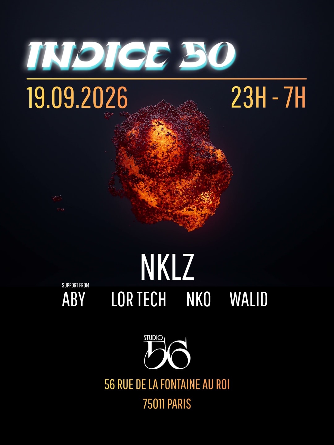 Indice 50 X Studio 56 W/ Nklz, Aby, Lor Tech, Nko, Walid