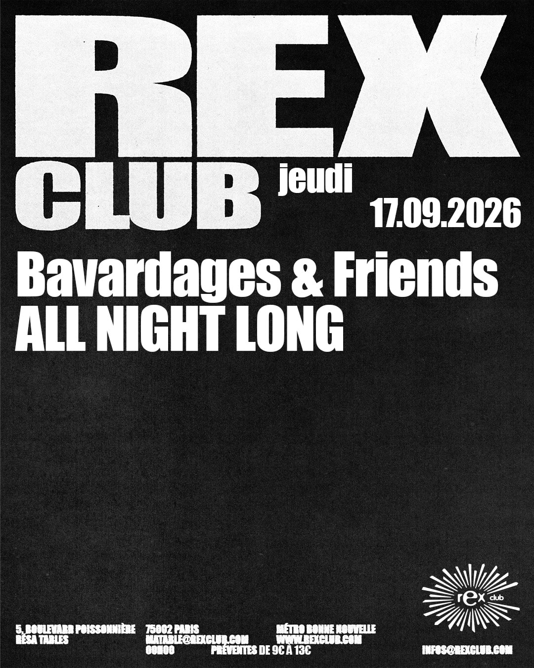 Bavardages & Friends All Night Long