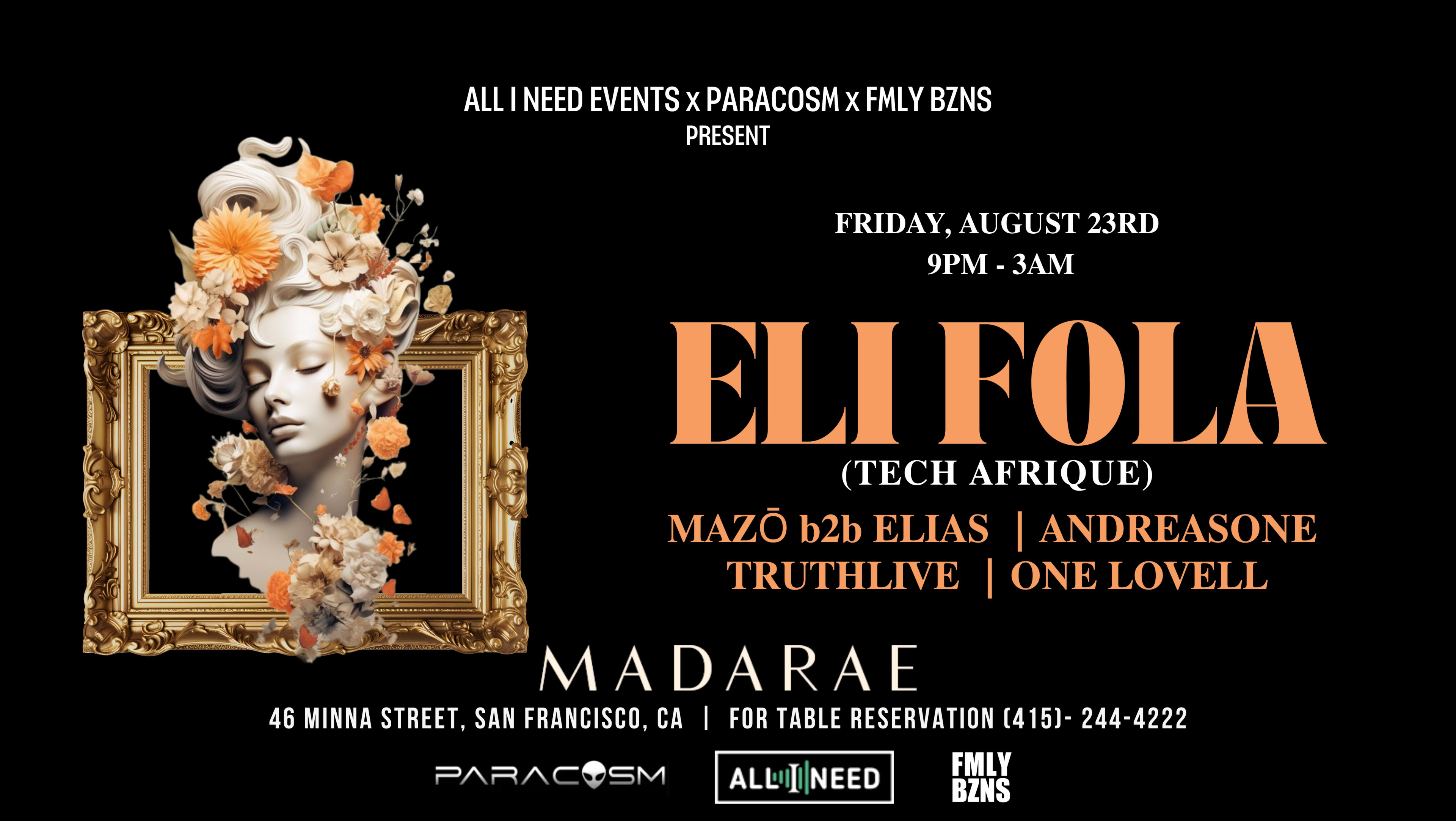 Eli Fola (Afro House - Live Saxophone ) At Madarae