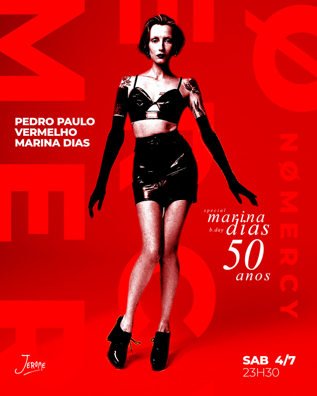 Nø Mercy W/ Marina Dias (Bday), Vermelho, Pedro Paulo