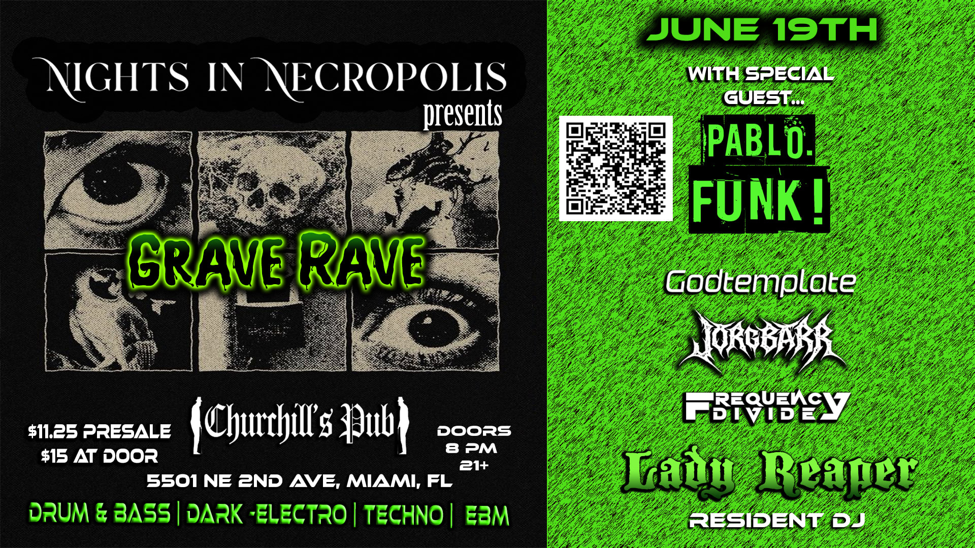 Nights In Necropolis Presents: Grave Rave W/Pablo Funk