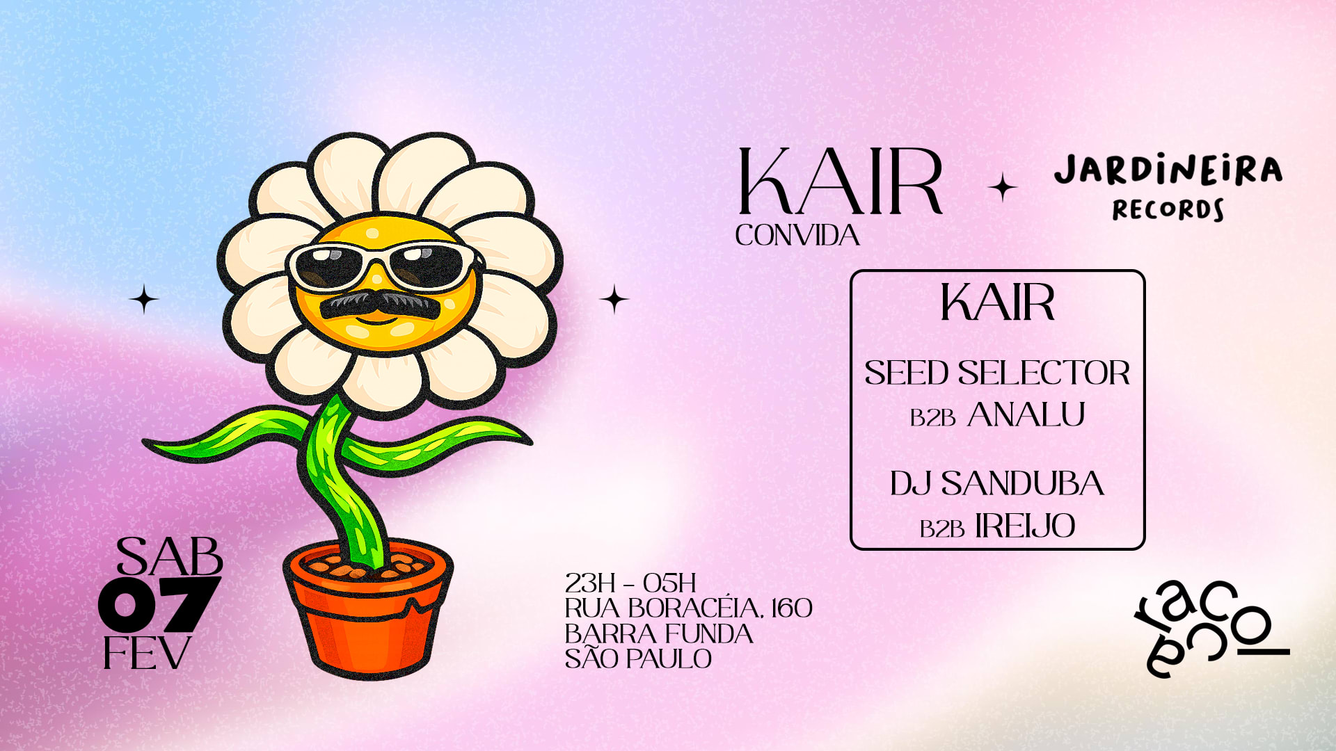 Kair Convida Jardineira Records @ Caracol Bar