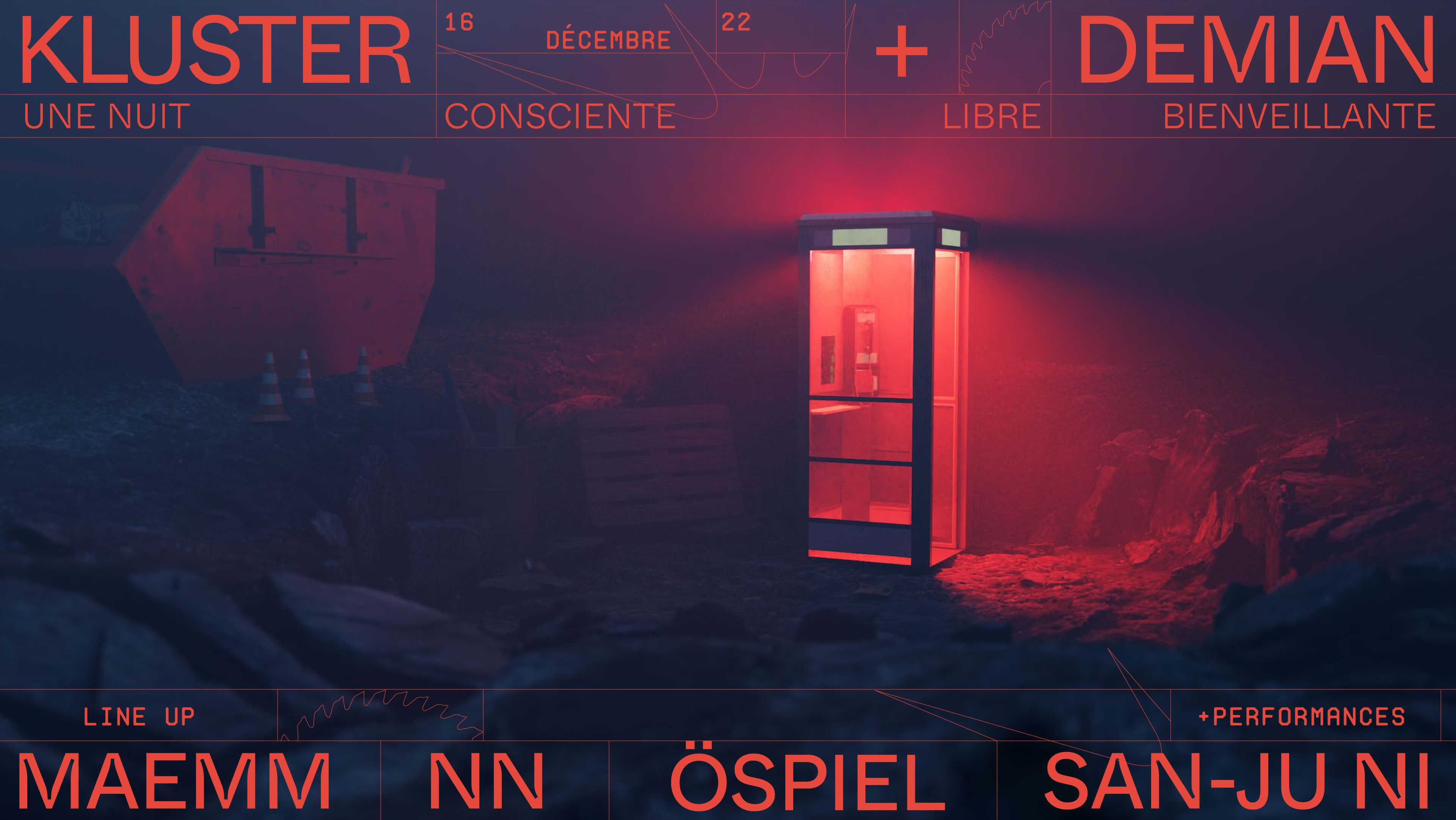Kluster X Demian : Maemm, Nn, Öspiel, San-Ju Ni