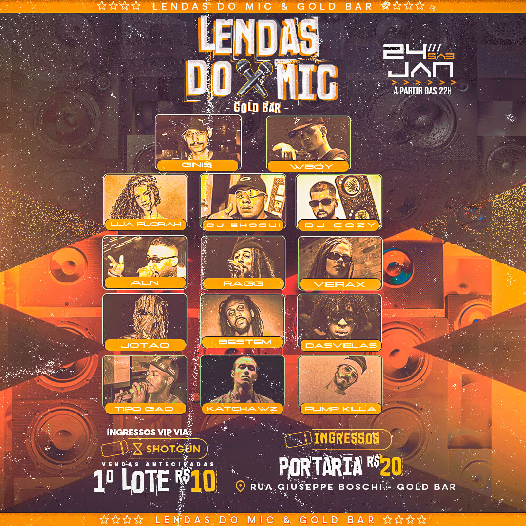 Lendas Do Mic - Gold Bar