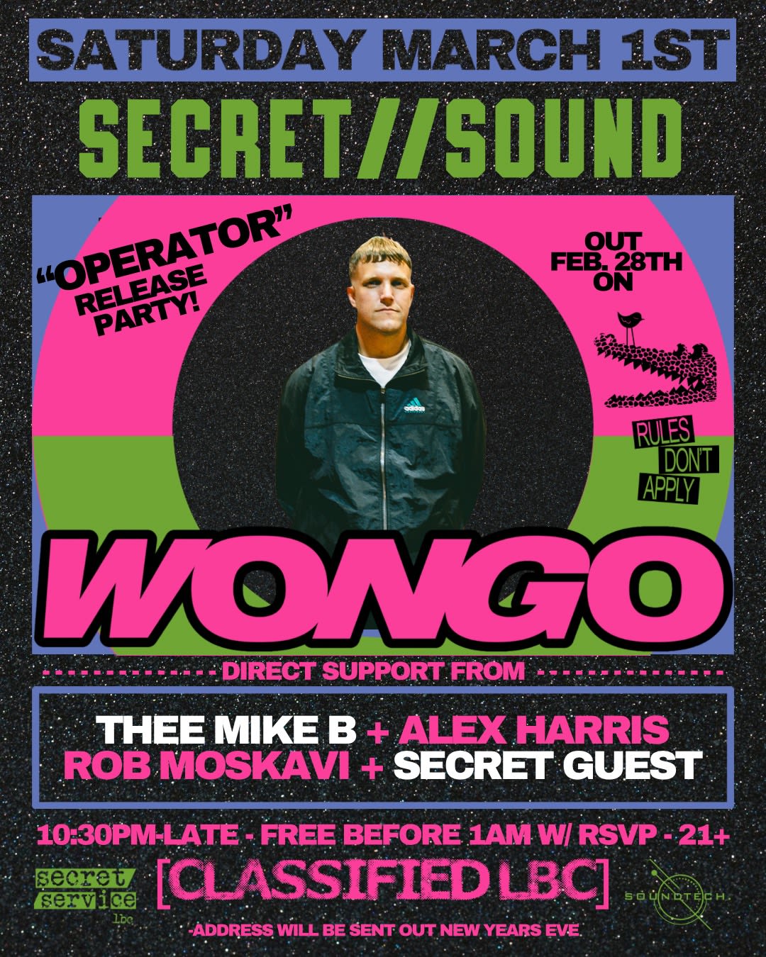 Secret Sound / Rda Records: Wongo, Thee Mike B, Rob Moskavi