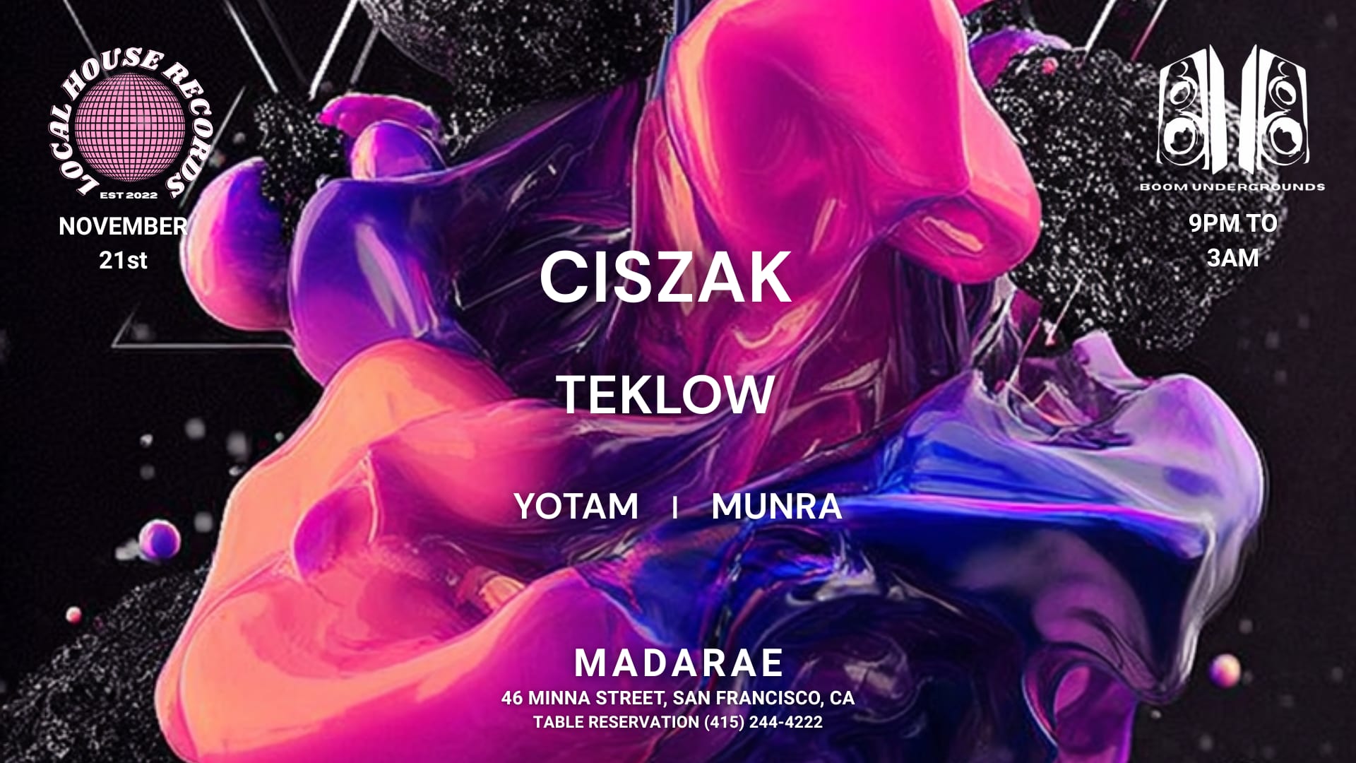 Ciszak + Teklow [Tech House] At Madarae