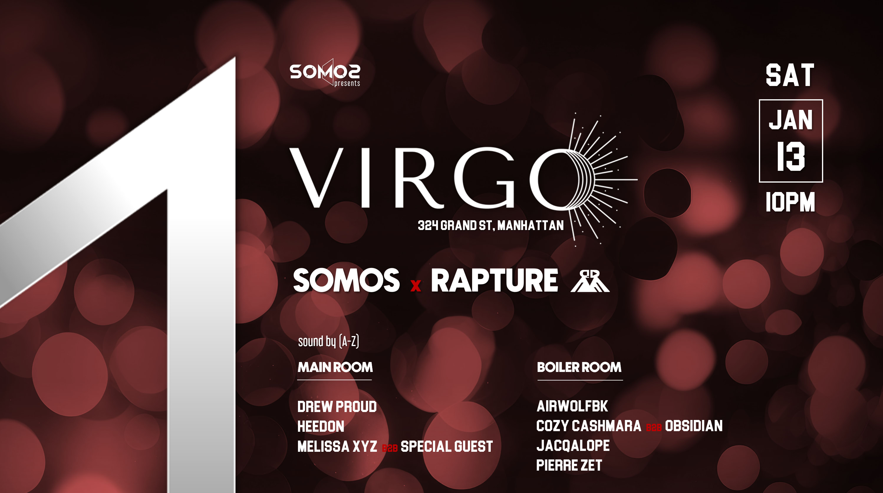 Virgo: Somos X Rapture | Sat Jan 13, 2024