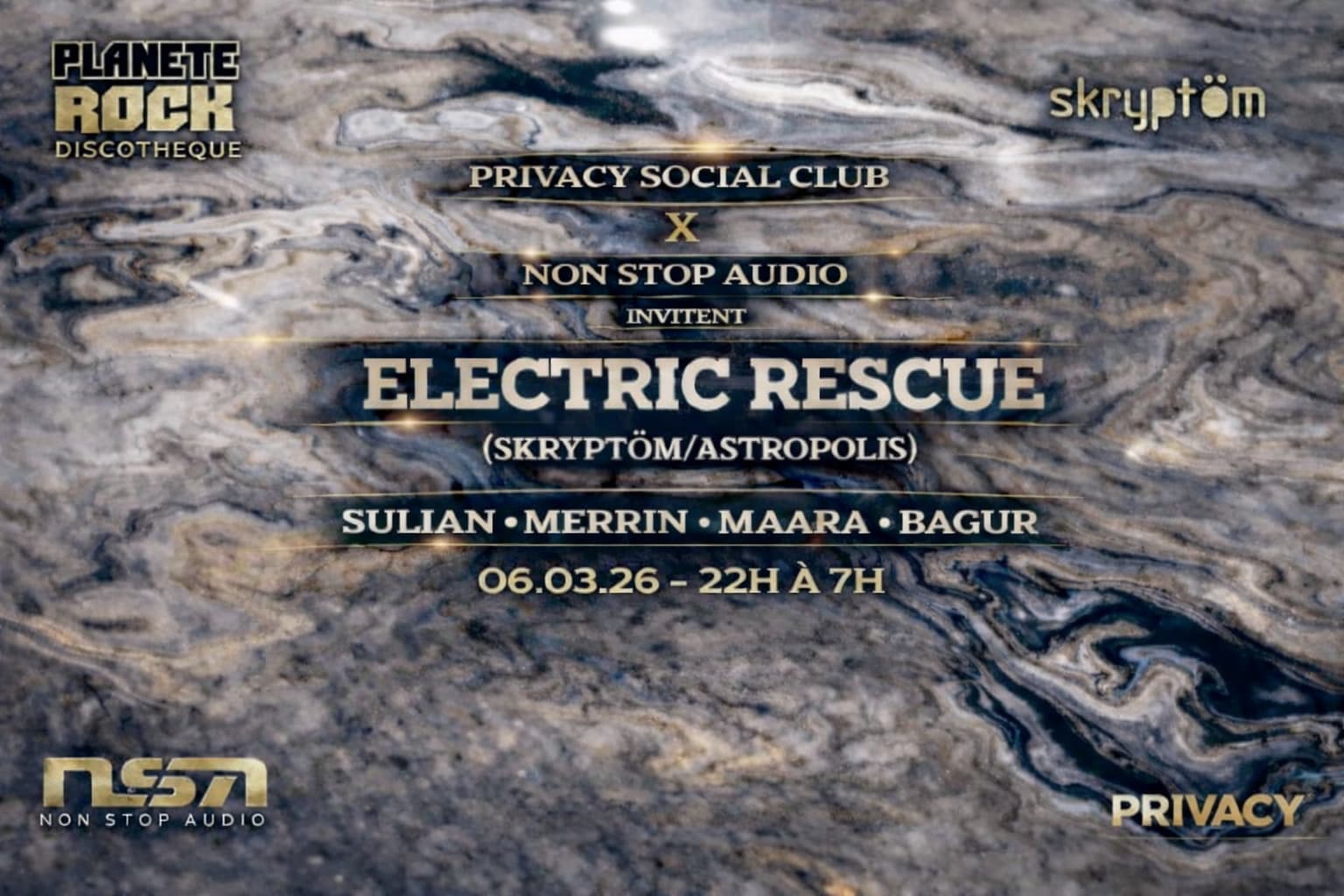 Privacy X Non-Stop Audio Invite Electric Rescue