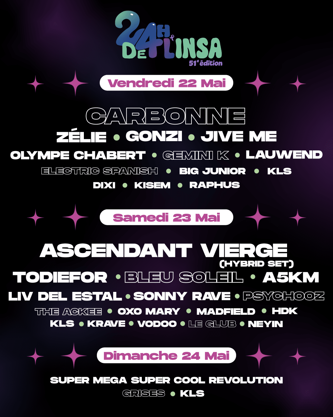 Festival Des 24h De L'insa 2026 - 51e Édition