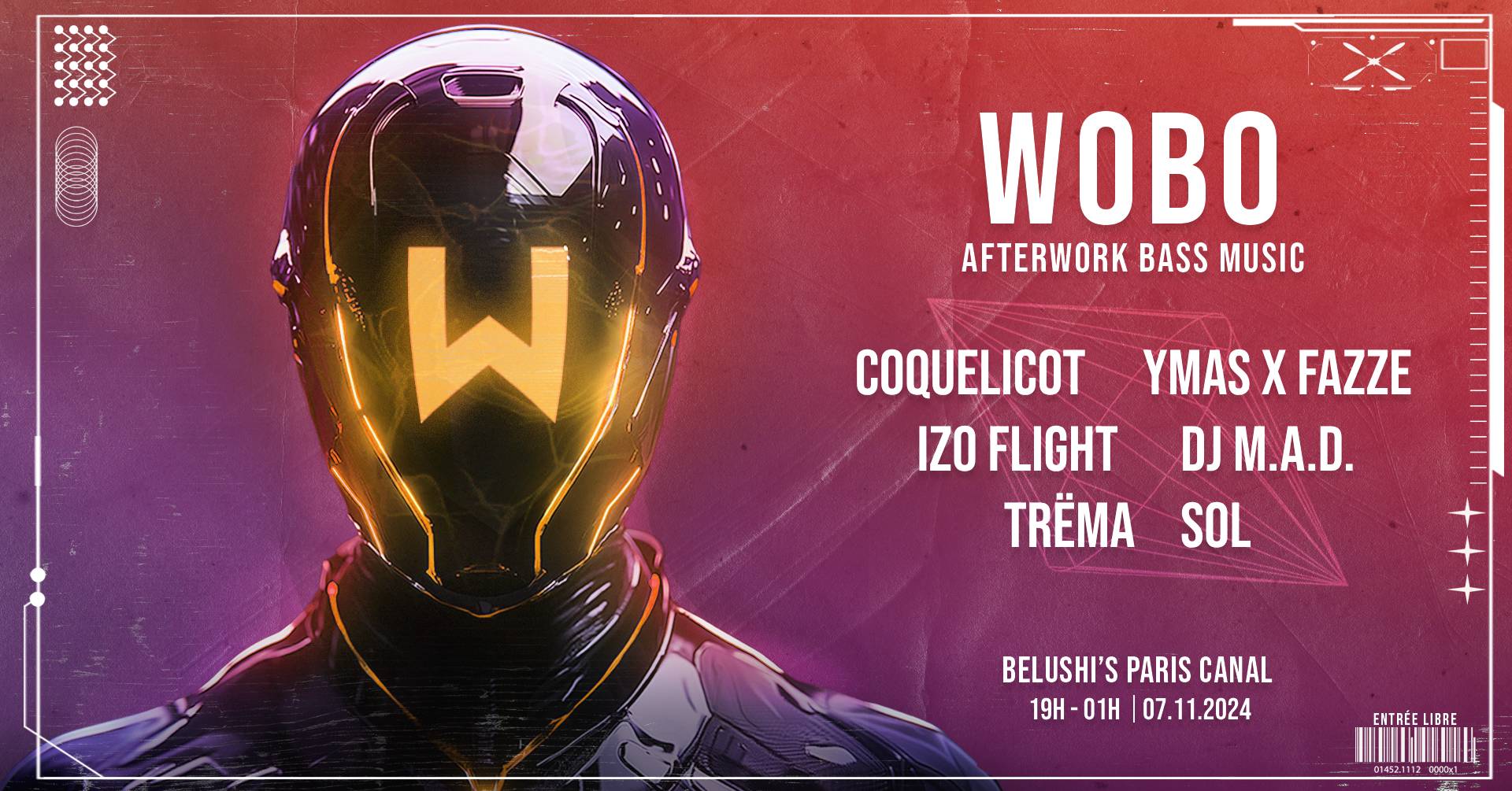 Gratuit - Wobo #29 - Afterwork Bassmusic - Bar Petits Prix