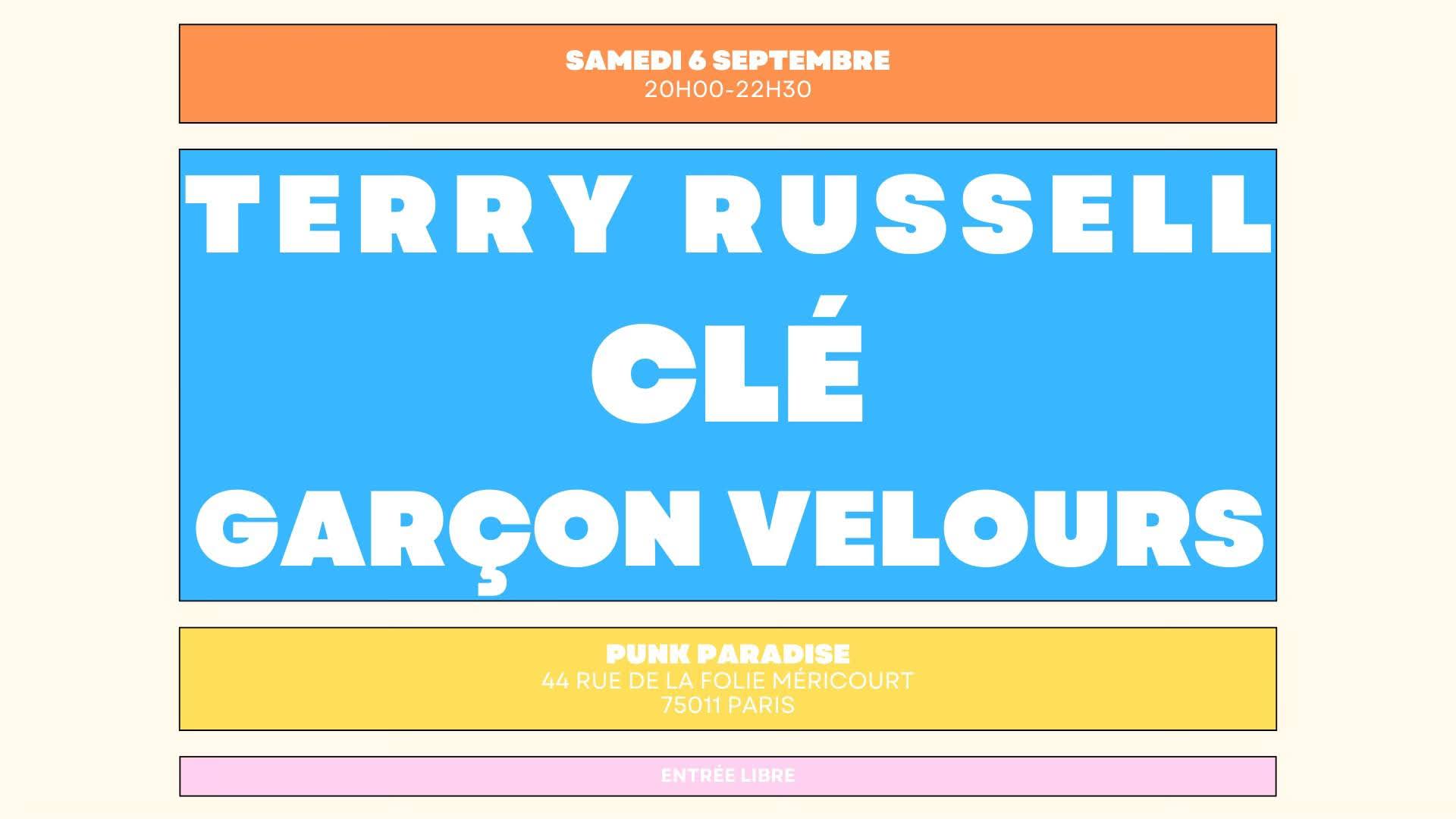 Terry Russel + Clé + Garçon Velours