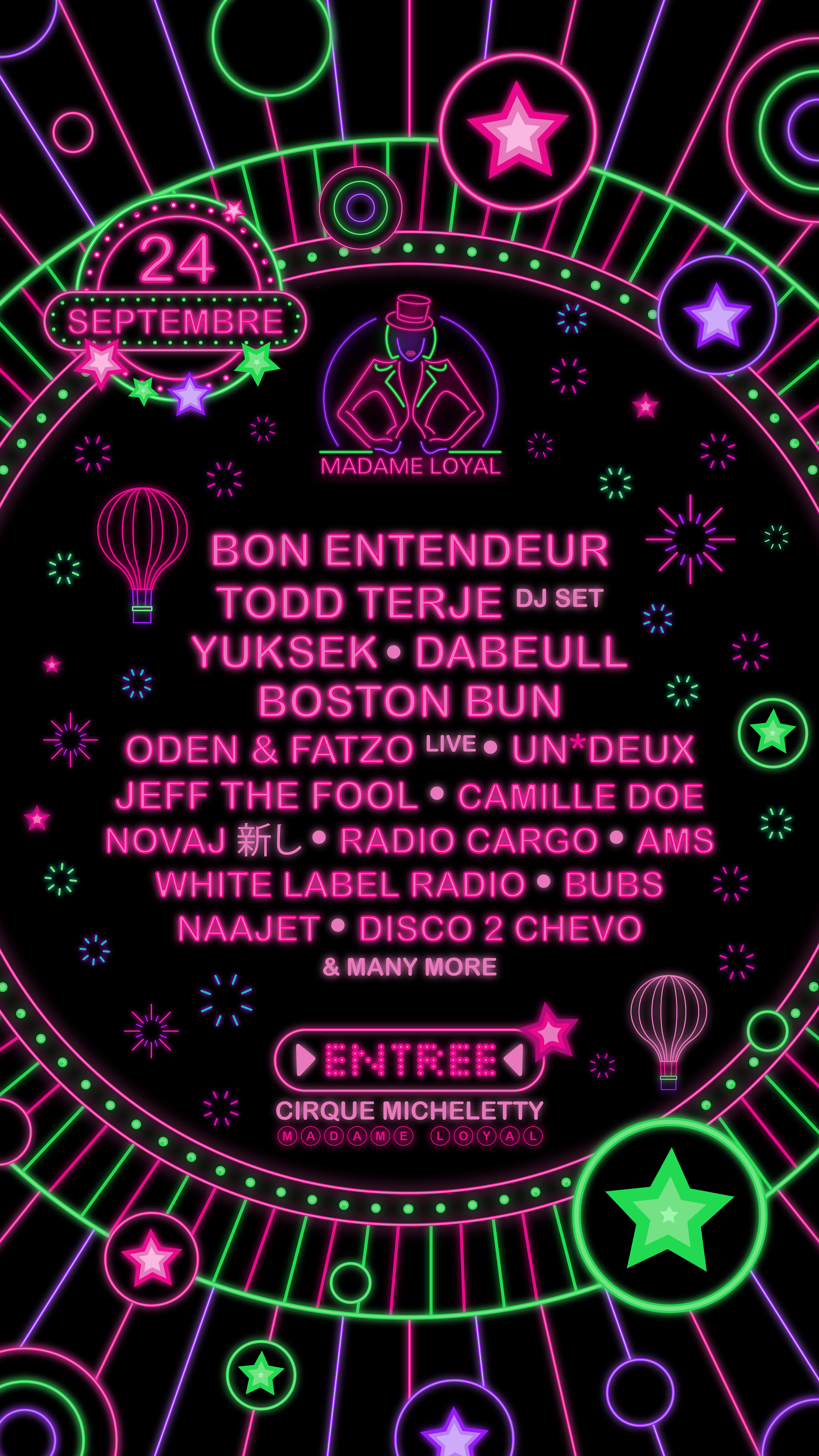 Madame Loyal : Bon Entendeur, Todd Terje, Yuksek & More