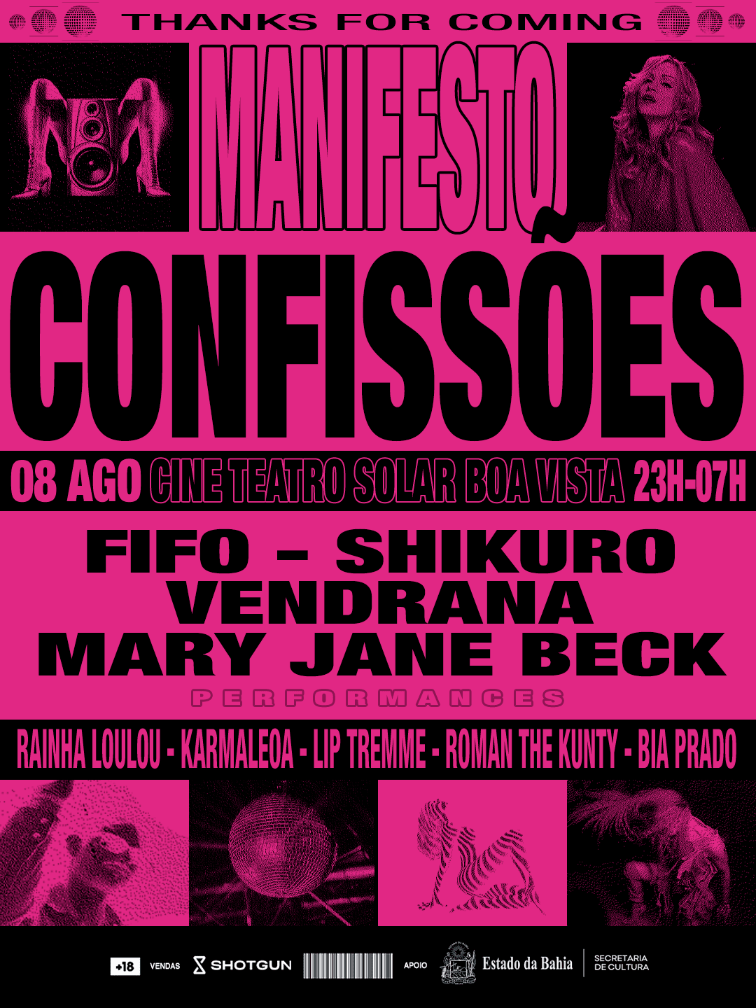 Manifesto Confissões @ Cine Teatro Solar Boa Vista