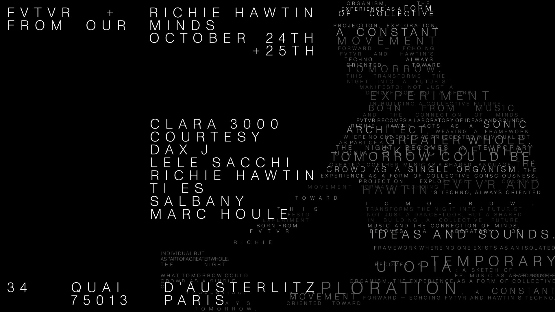 From Our Minds - Richie Hawtin, Dax J, Courtesy & Guests
