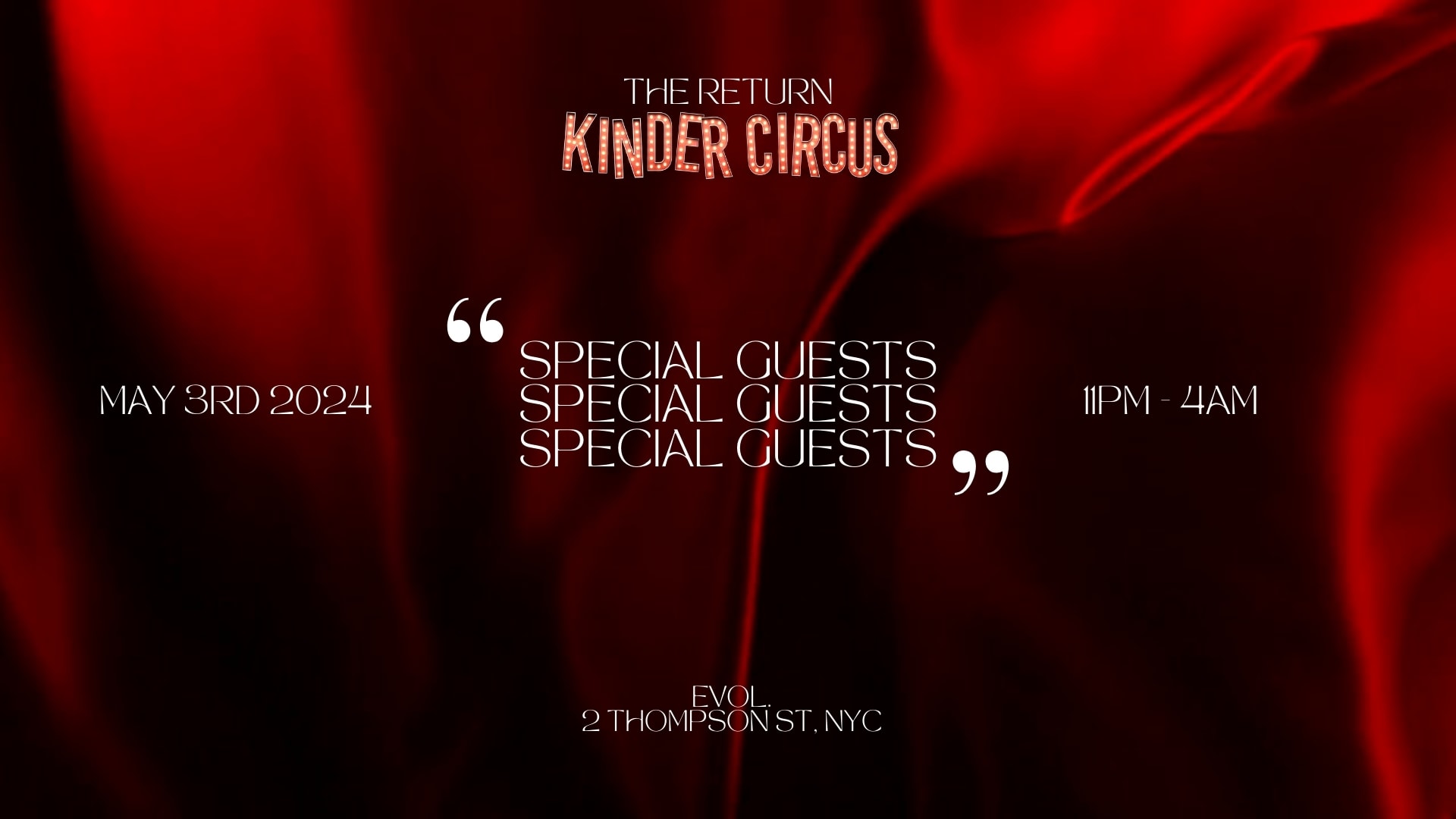 Kinder Circus The Return 2024