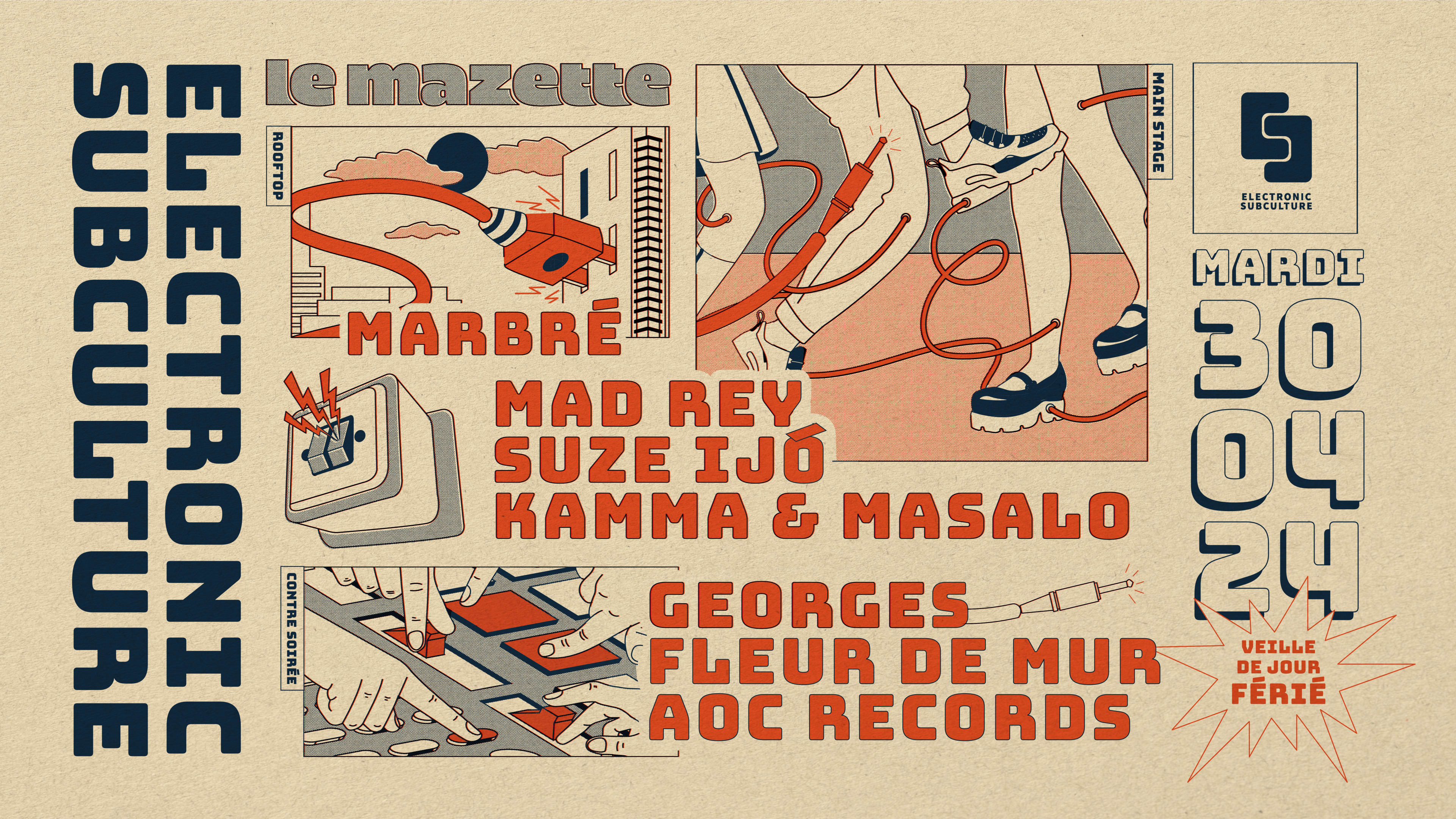 Electronic Subculture : Mad Rey, Suze Ijó, Kamma, Masalo