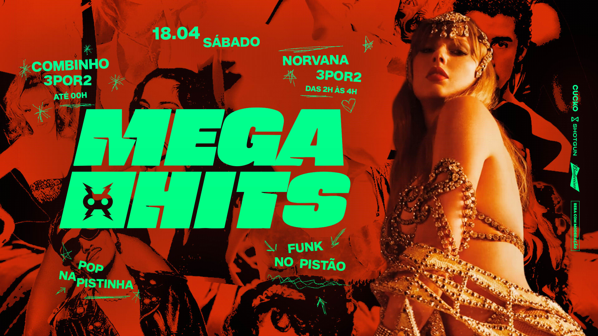 Mega Hits :: Pop + Funk :: 18.04 @Cucko