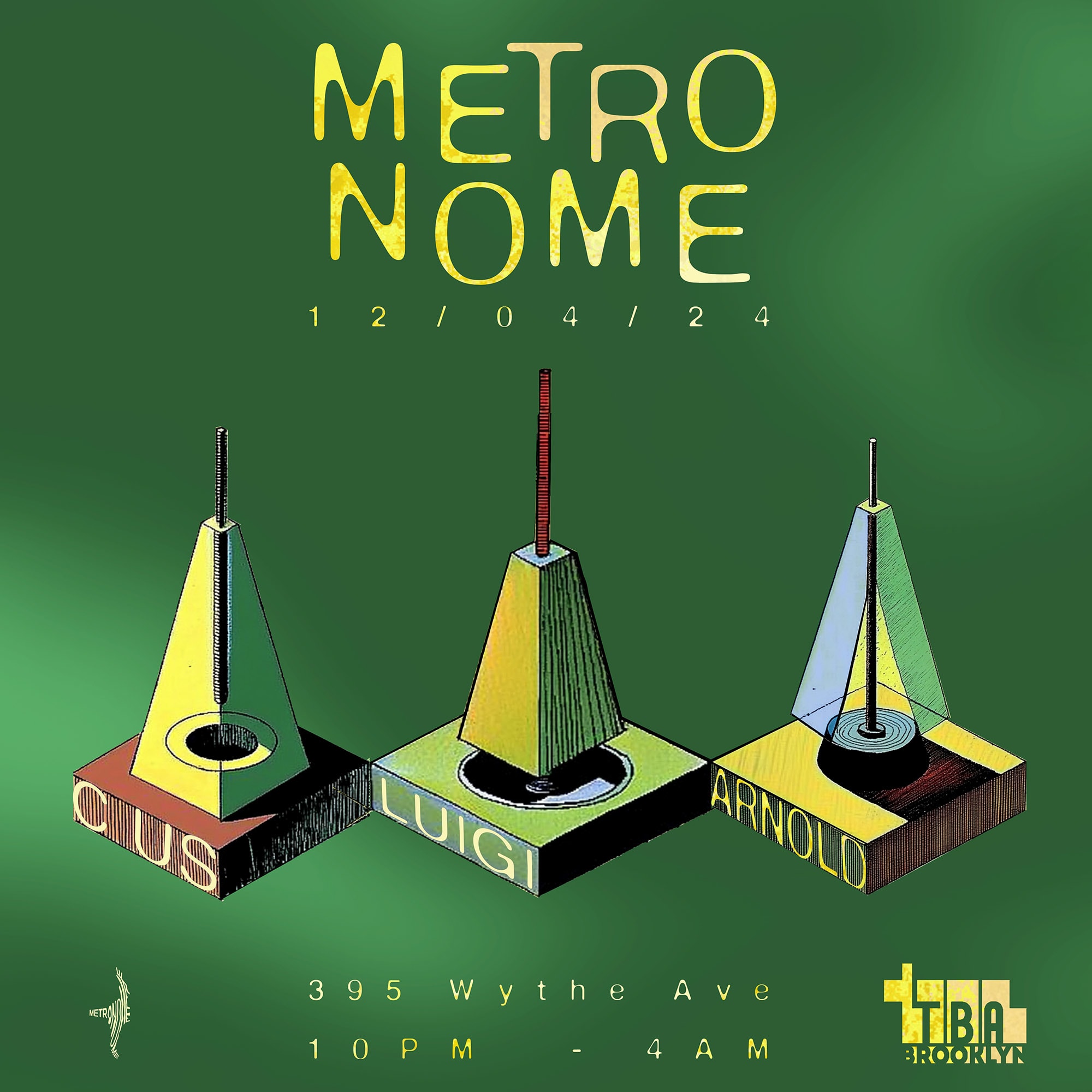 Metronome: Arnold, Luigi Sambuy, C Us
