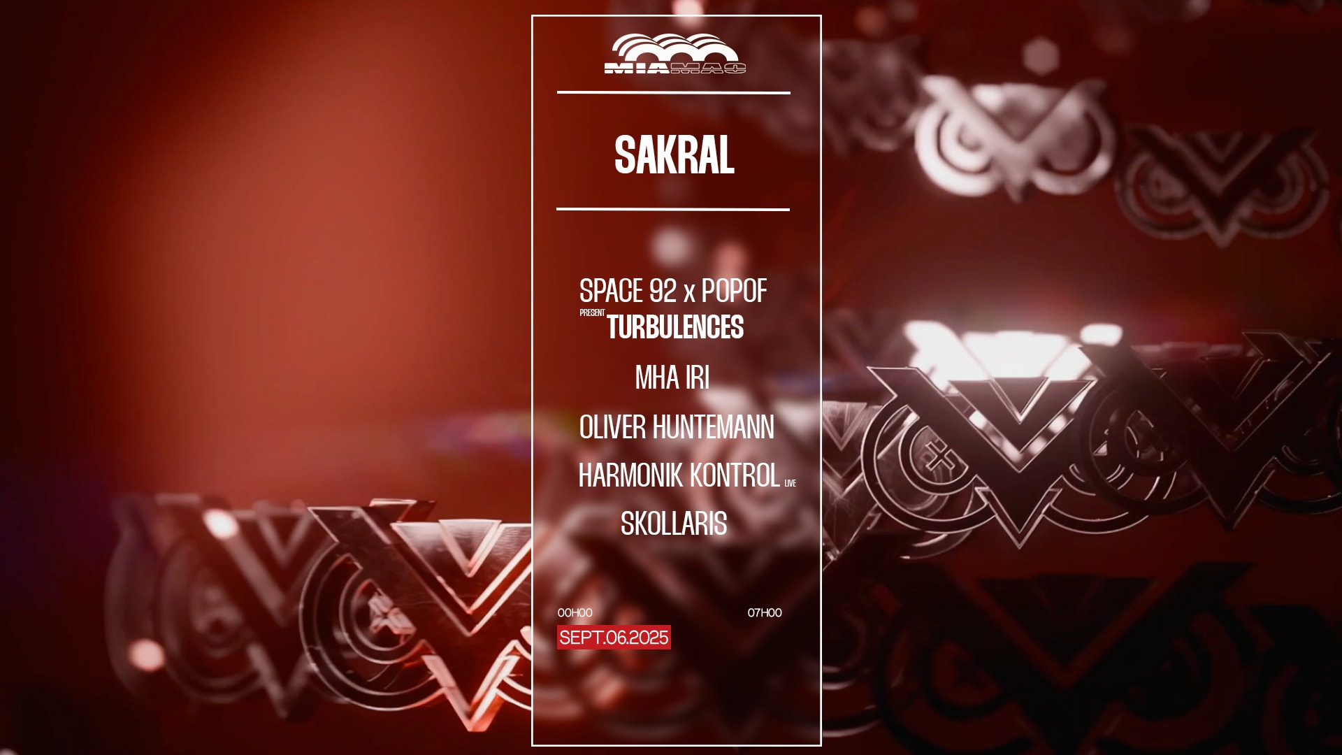 Sakral : Space 92, Popof, Oliver Huntemann, Mha Iri And More