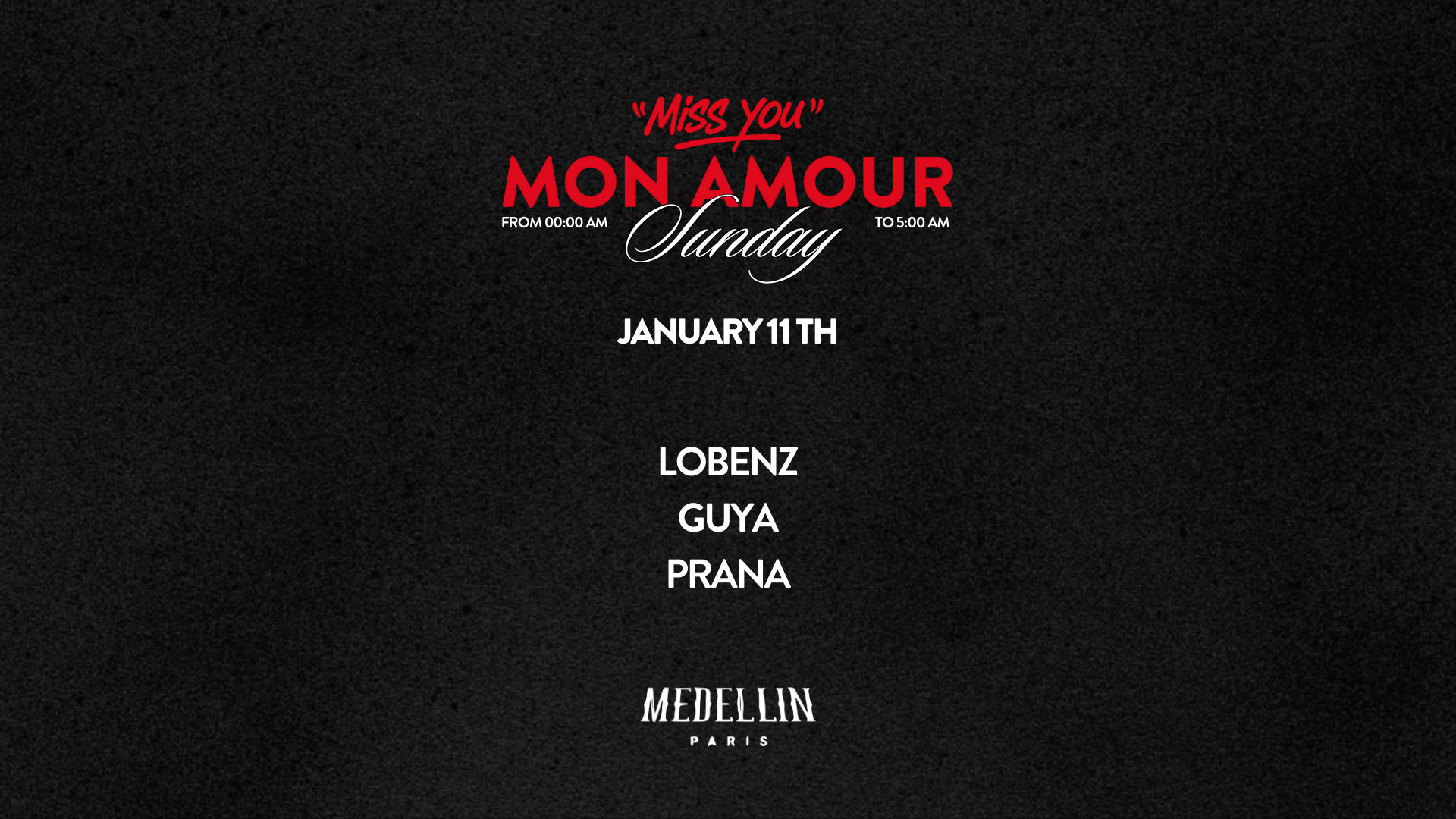 Miss You Mon Amour W/ Lobenz, Guya & Prana