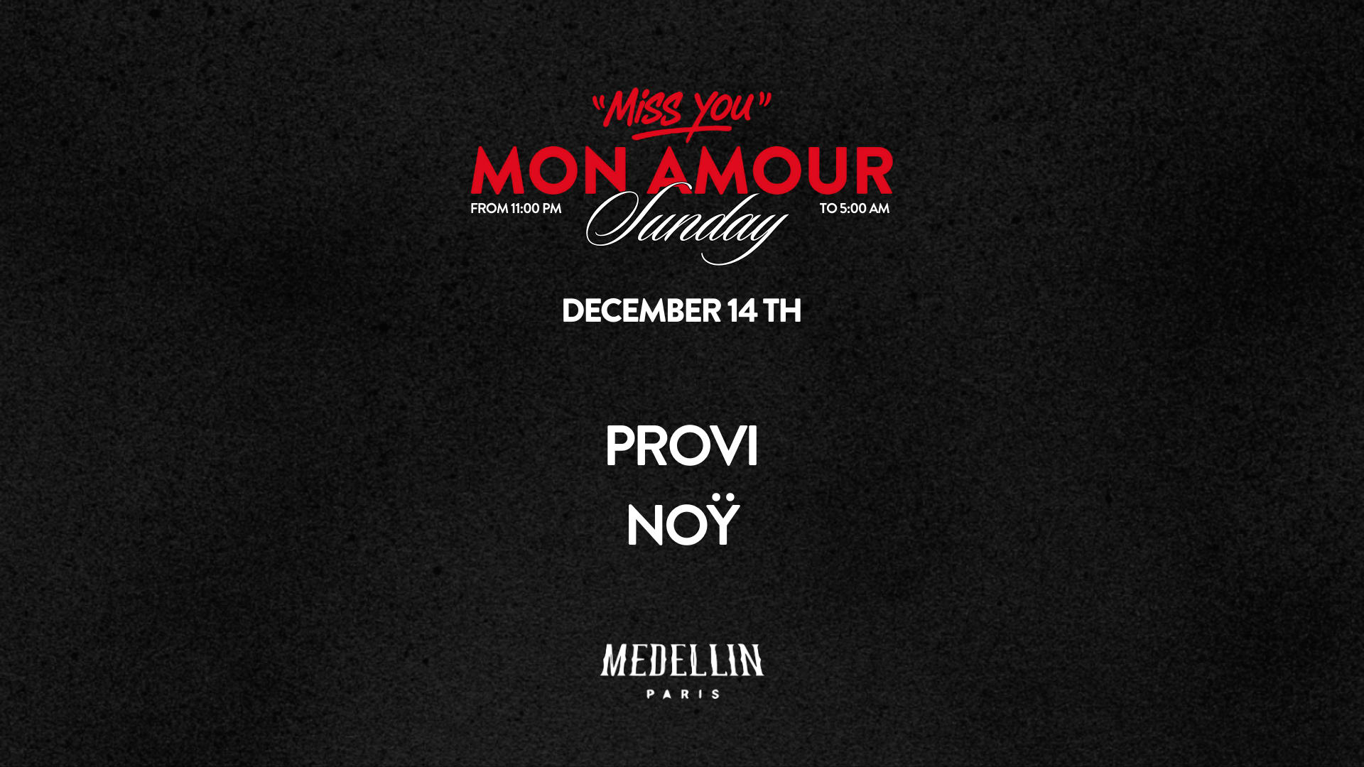 Miss You Mon Amour W/ Provi