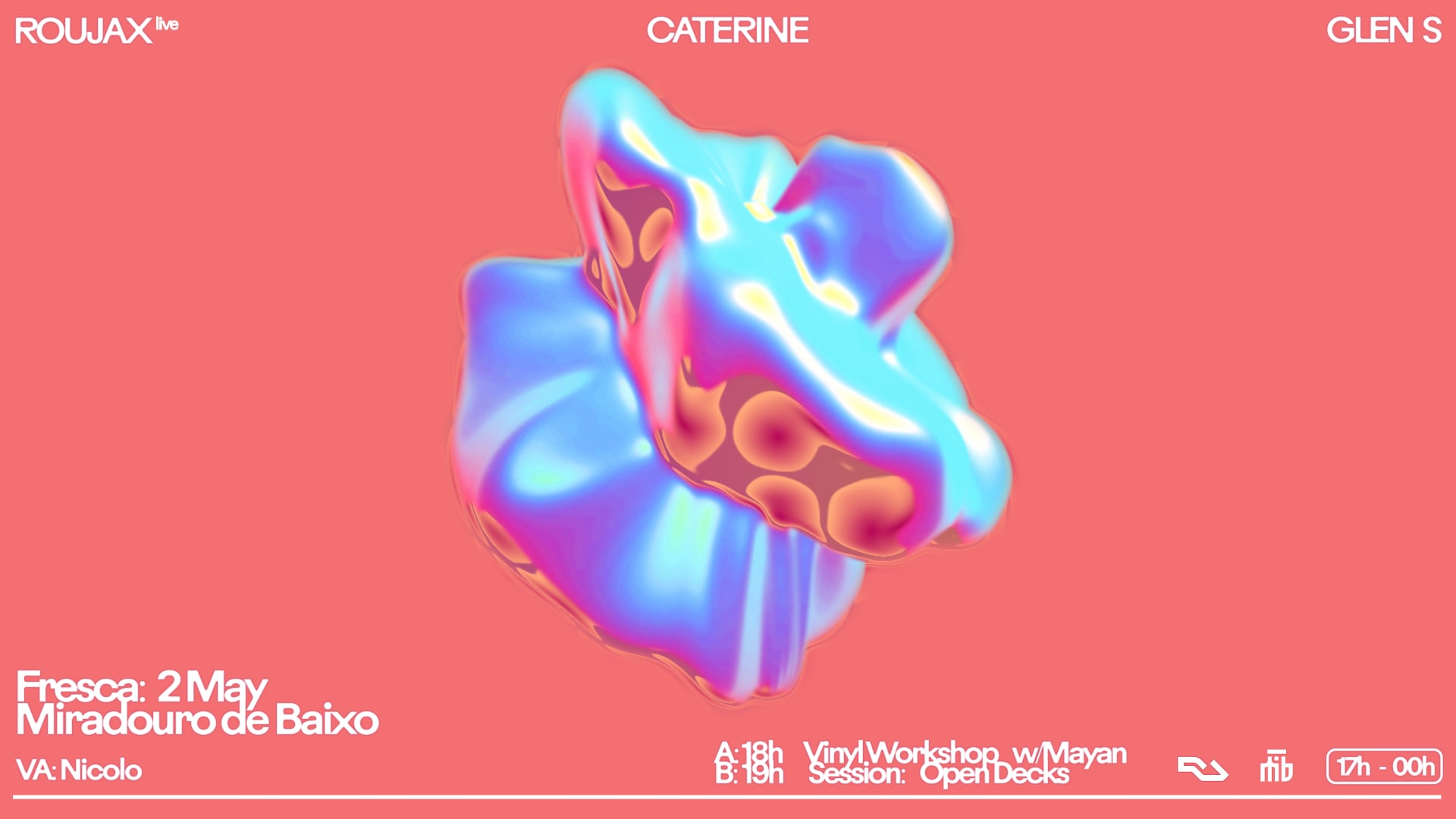 Fresca Invites: Glen S (Aus)+Caterine (Fr)+Roujax Live-Act