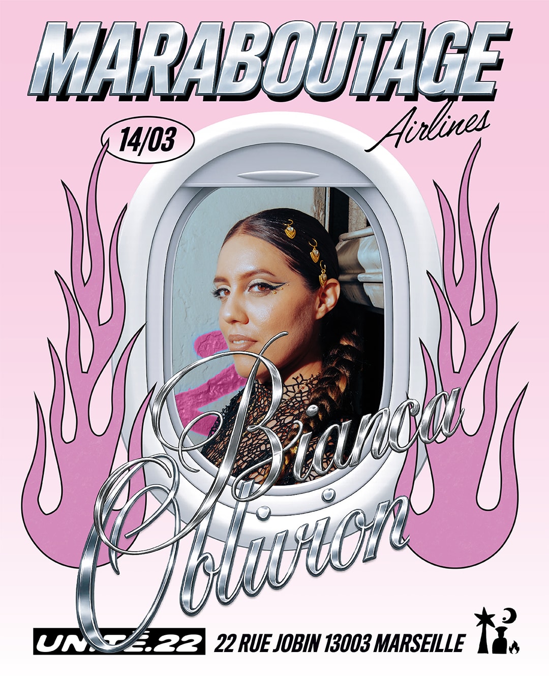 Maraboutage Airlines X Bianca Oblivion @ Unité22