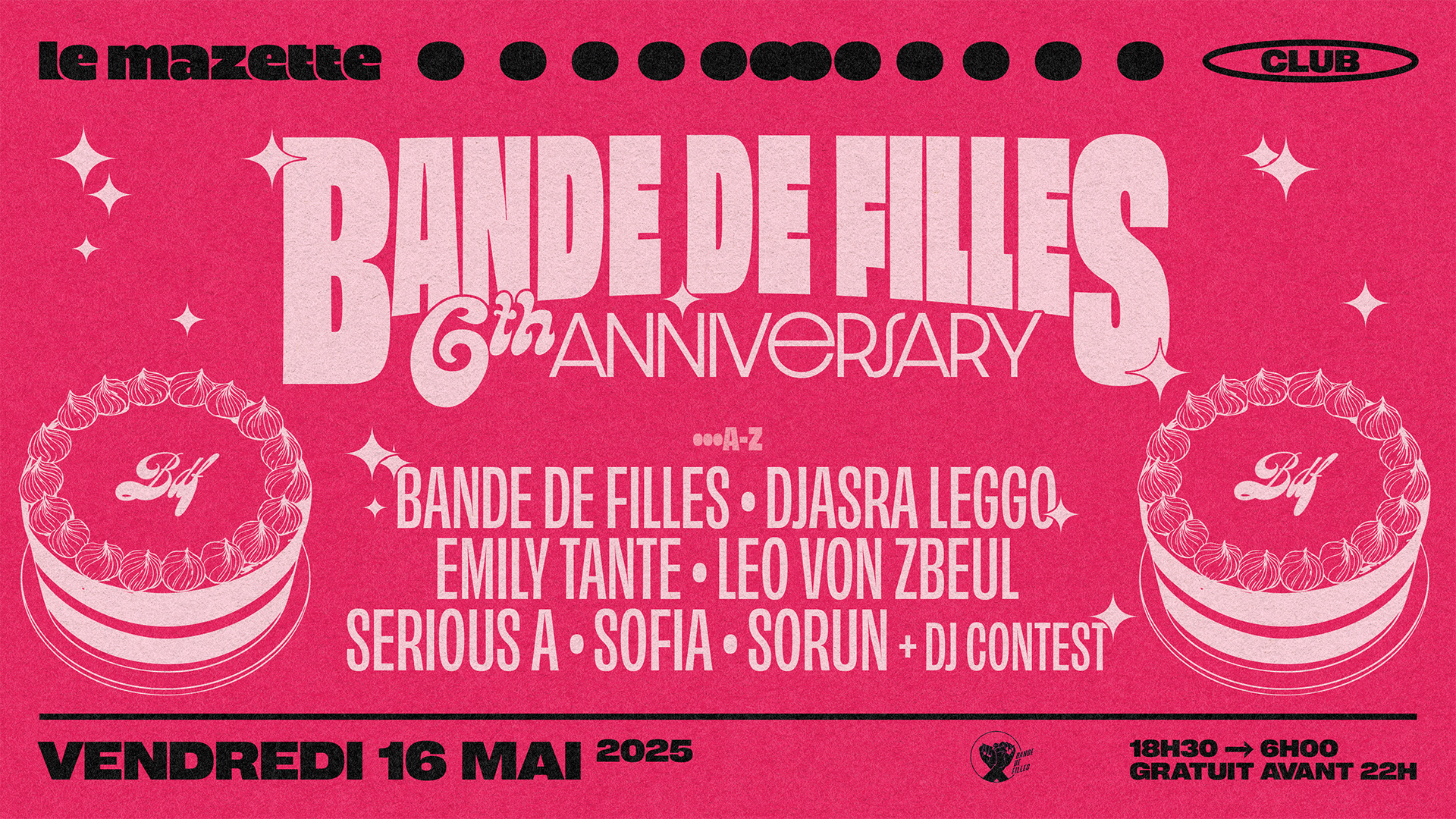 Bande De Filles — 6th Anniversary • Djasra Leggo, Sorun