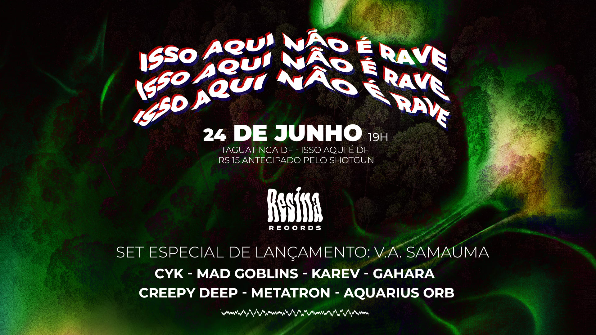 Isso Aqui Não É Rave - Resina Label Party