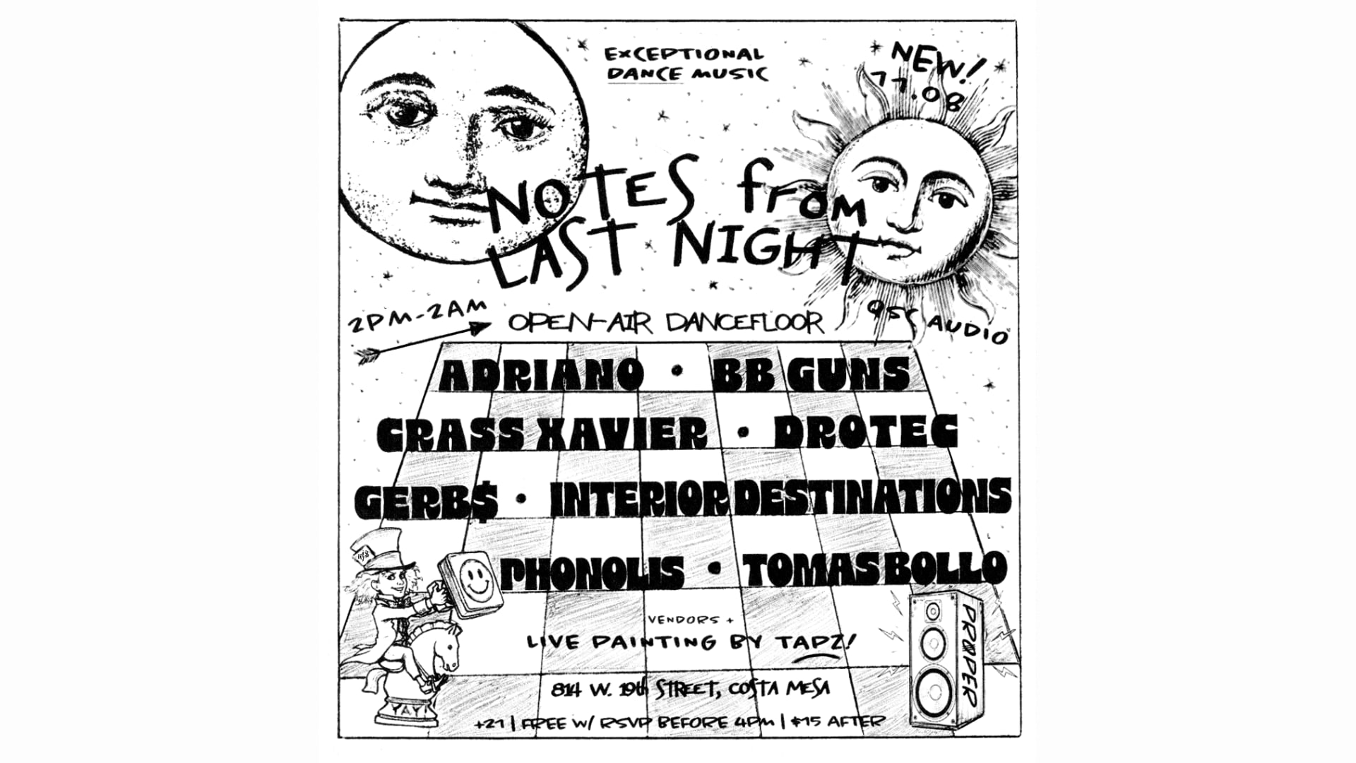 Notes From Last Night - Day Into Night | Nov 08
