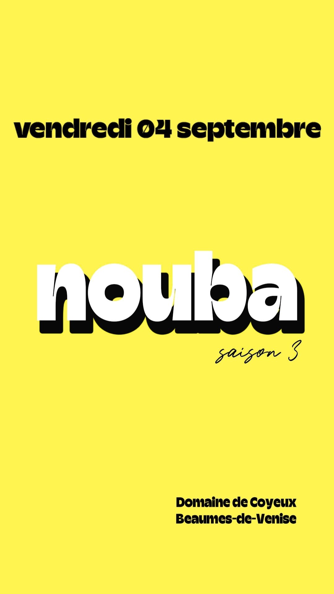 Nouba : Soirée Du 04 Sept W/ Mrmme Benoit + Galab + Lorenzo