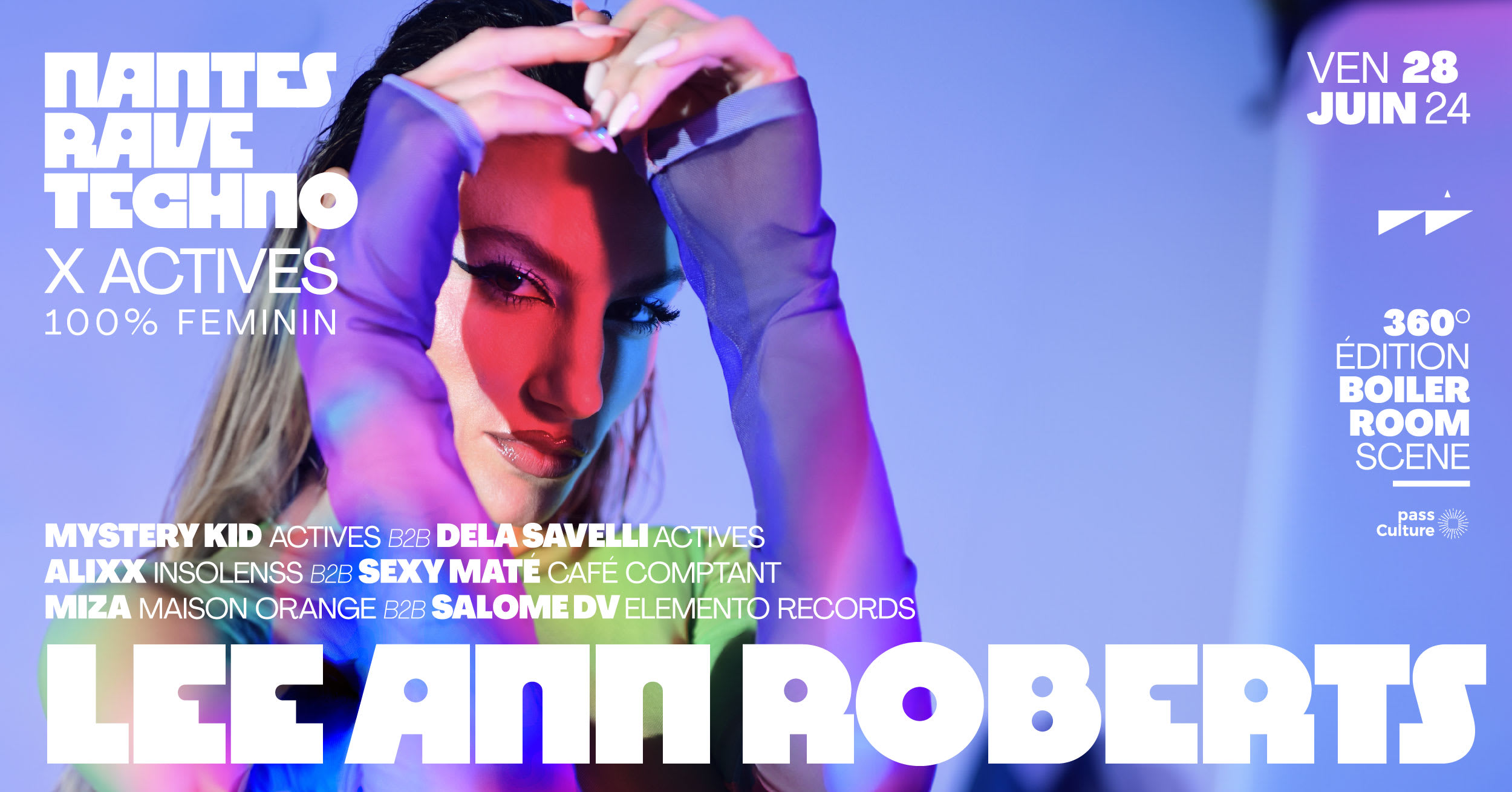 Nantes Rave Techno X Actives 100% Feminin W/ Lee Ann Roberts