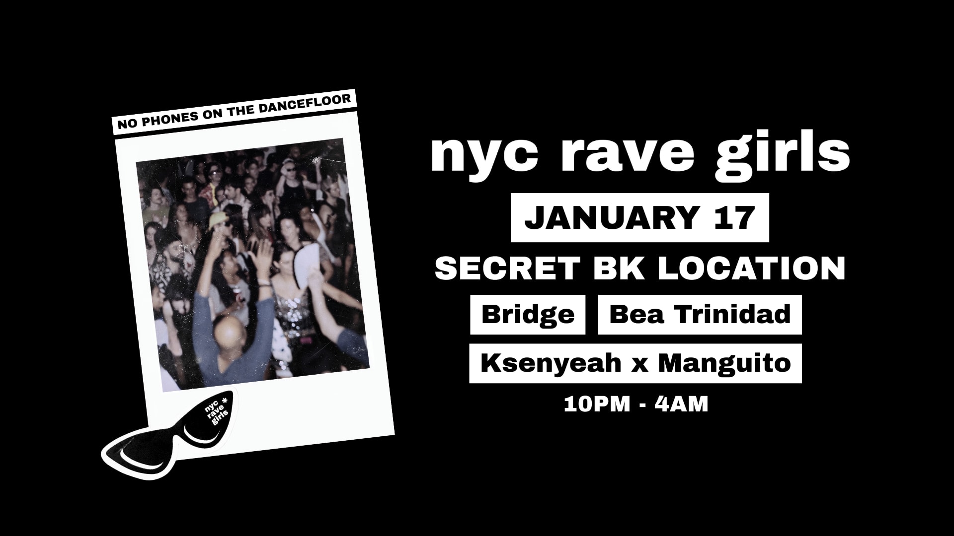 Nyc Rave Girls: Bridge, Bea Trinidad, Ksenyeah B2b Manguito