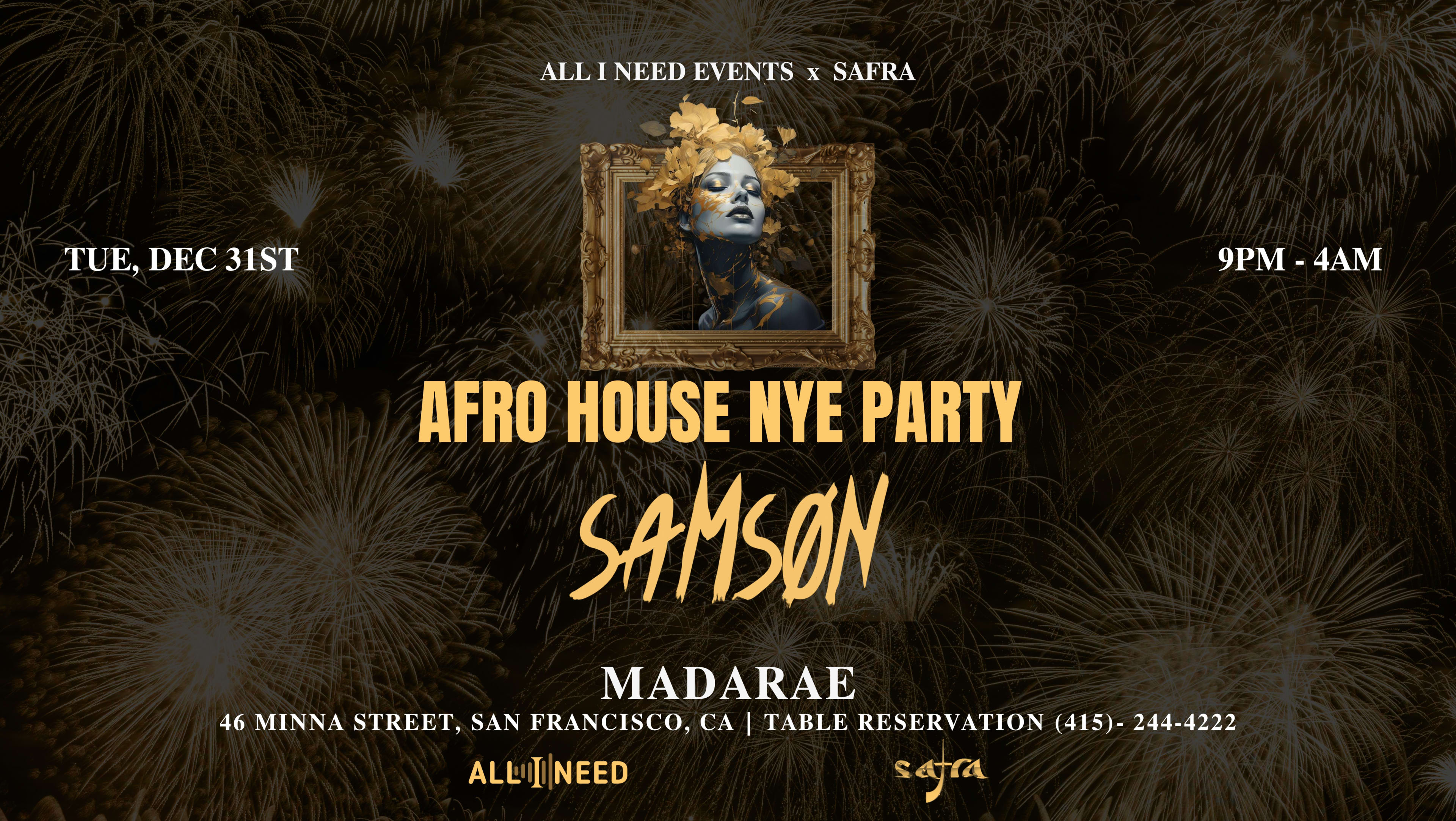 Nye 2025 With Samson [Afro House] | Limited Free Ticket