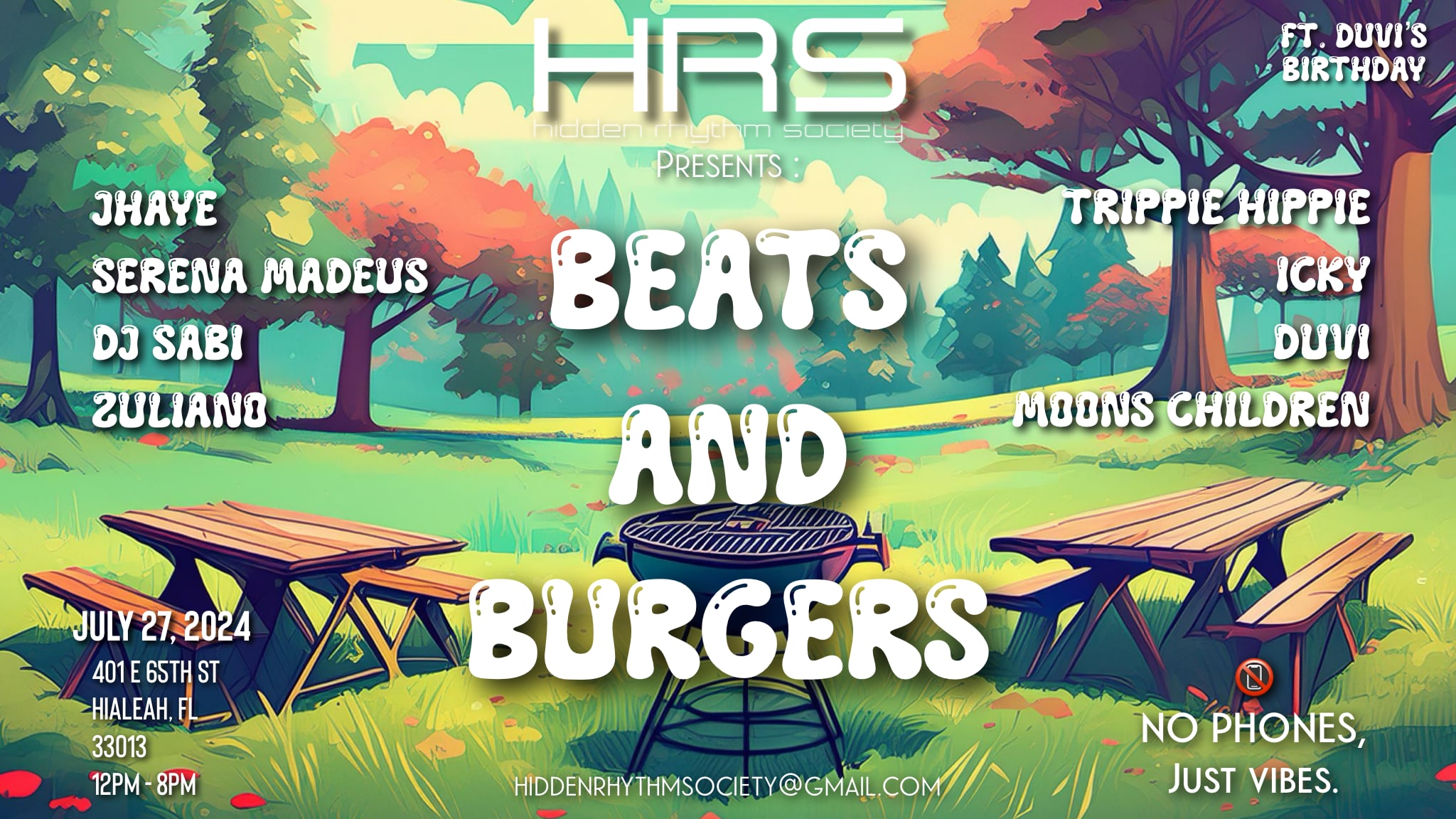 Hidden Rhythm Society Presents: Beats And Burgers