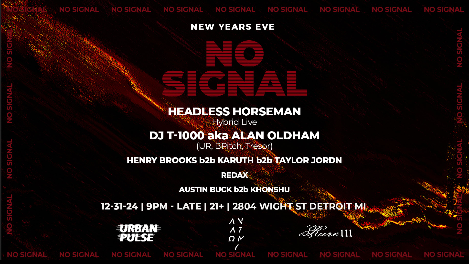 Anatomy X Rare 111 X Urban Pulse Presents: No Signal