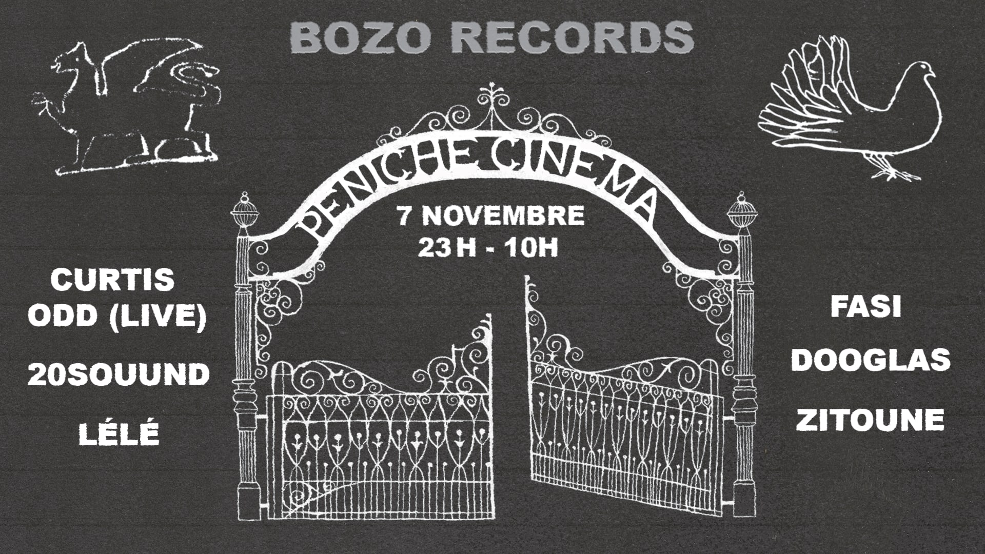 Bozo Records Invite Curtis Odd (Live), Fasi & 20souund