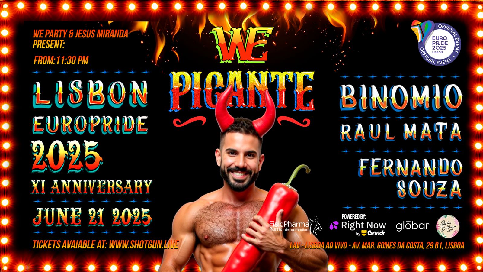 Jesus Miranda Presents: We Party Picante - Europride Lisbon