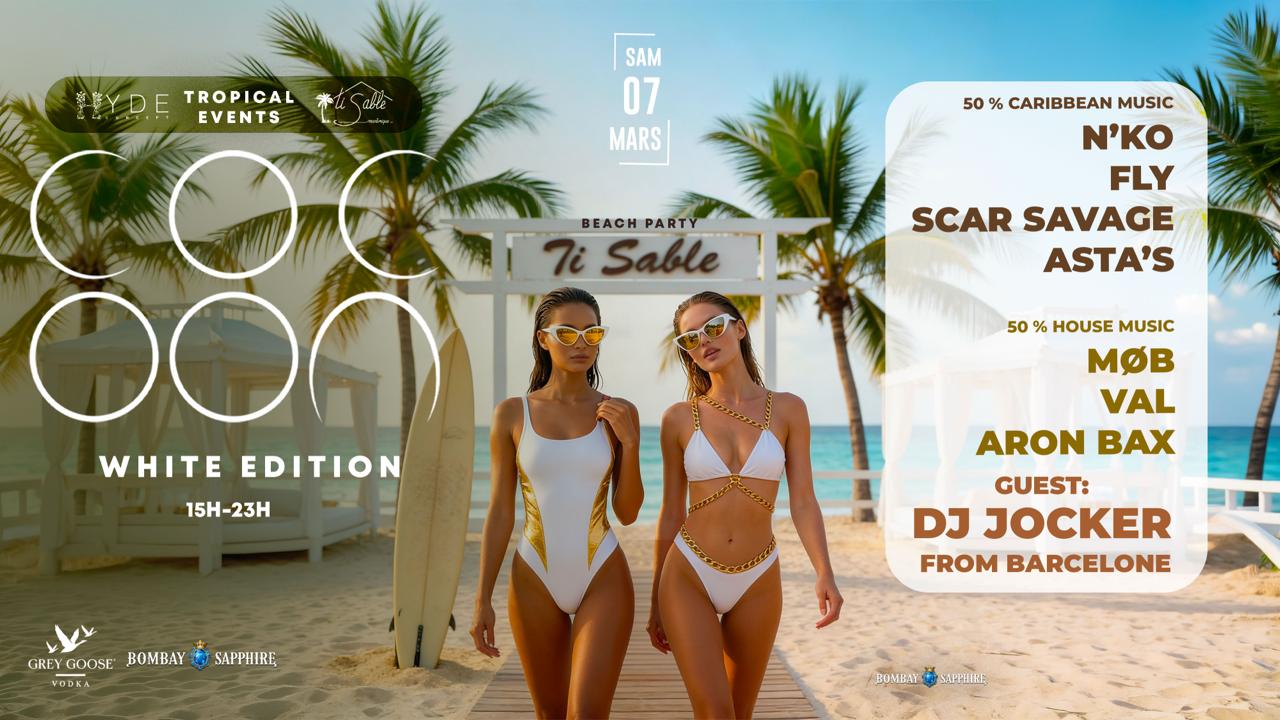 Cocoon Beach Party : Ti Sable Electronic Music & Caribbean
