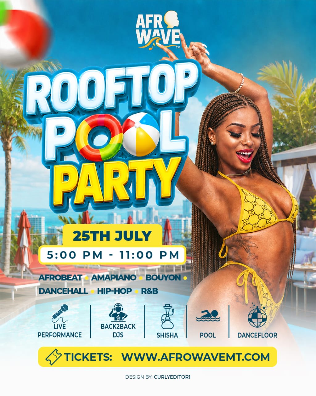 Afw - Rooftop Pool Party (25 July)