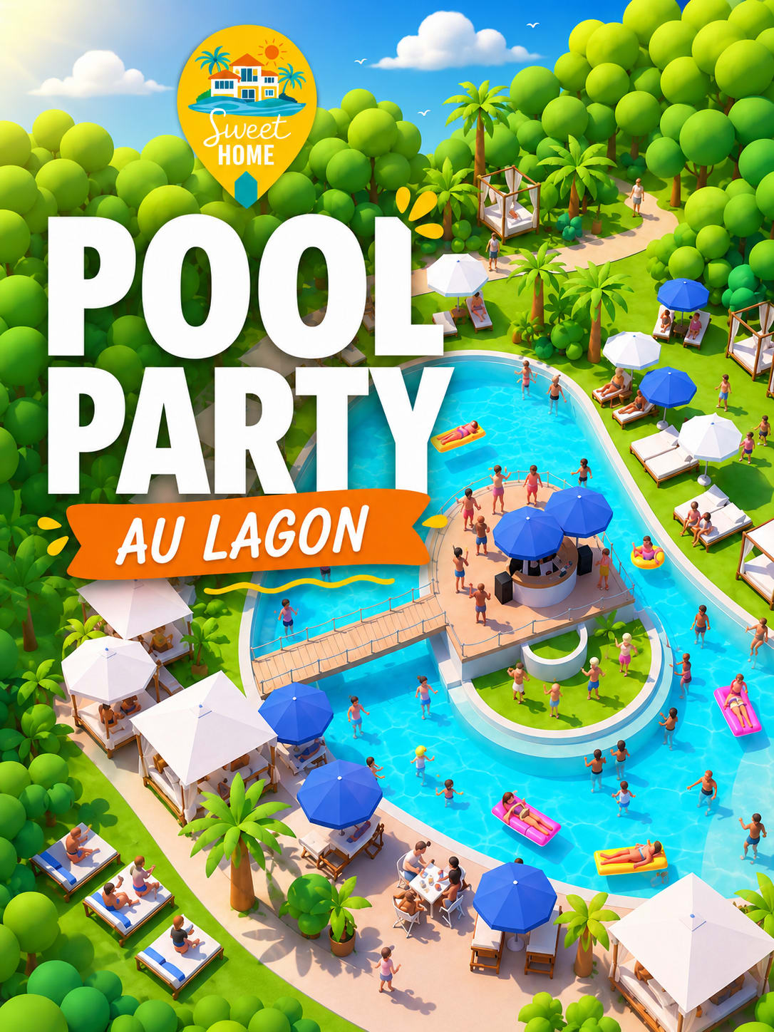 Pool Party - Lagon Mandelieu - Sweet Home