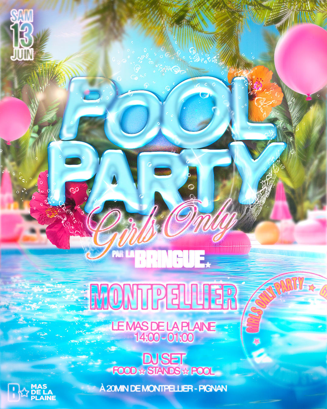 La Bringue - Pool Party Girls Only - Pignan