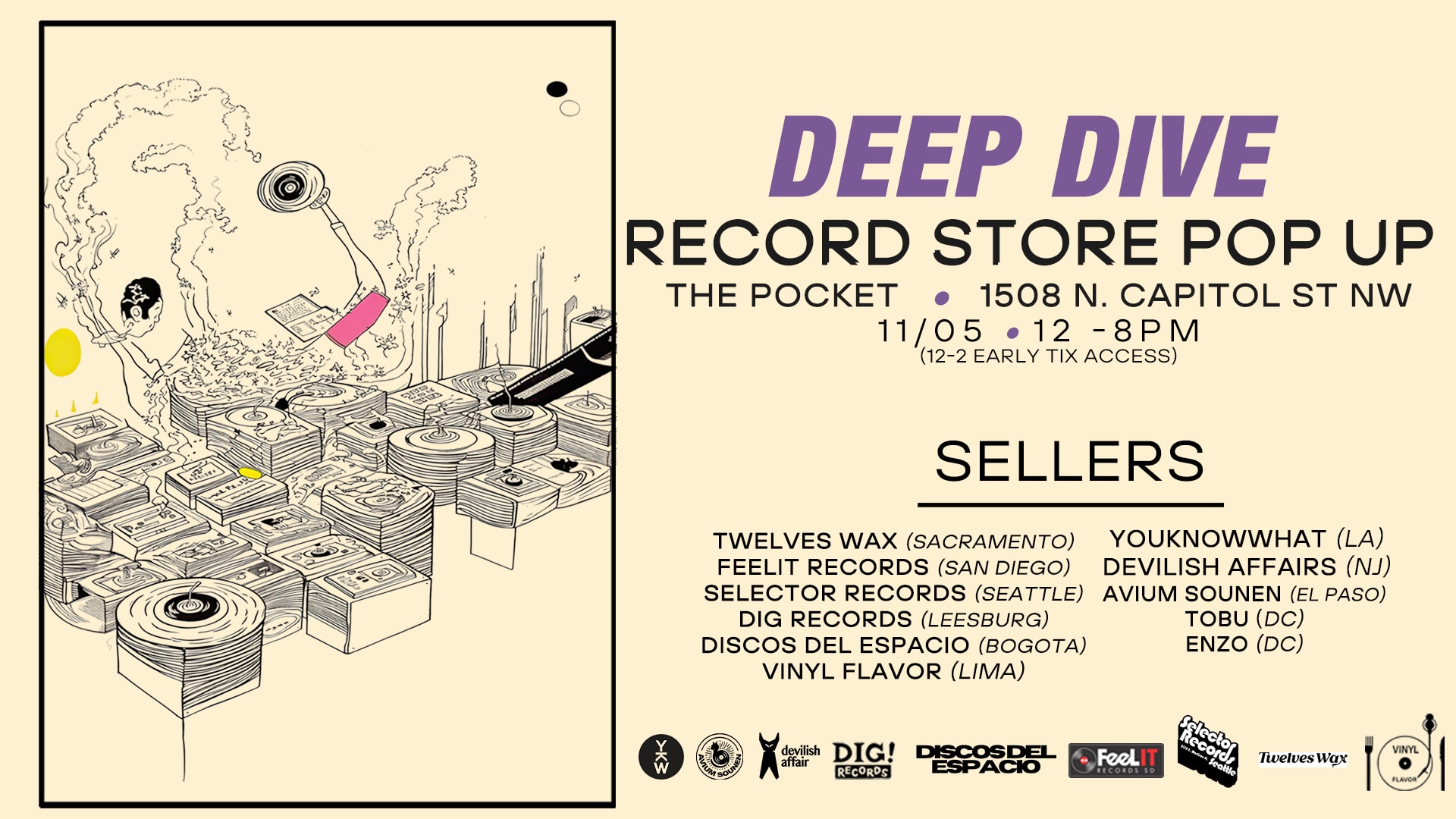 Deep Dive DC - Record Store Pop-Up