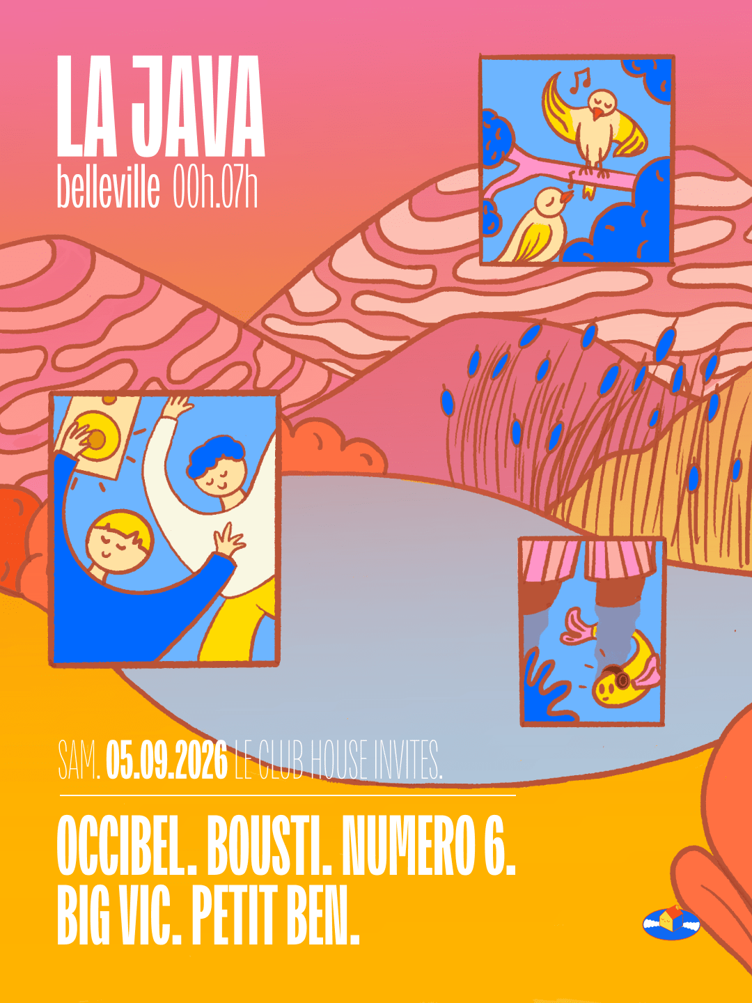Le Club House : Occibel, Numero 6 (Live), Bousti & More