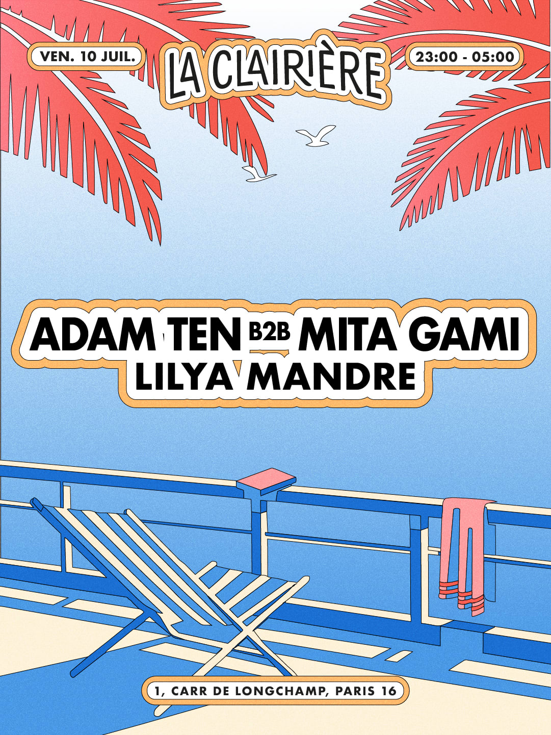 La Clairière : Adam Ten B2b Mita Gami, Lilya Mandre