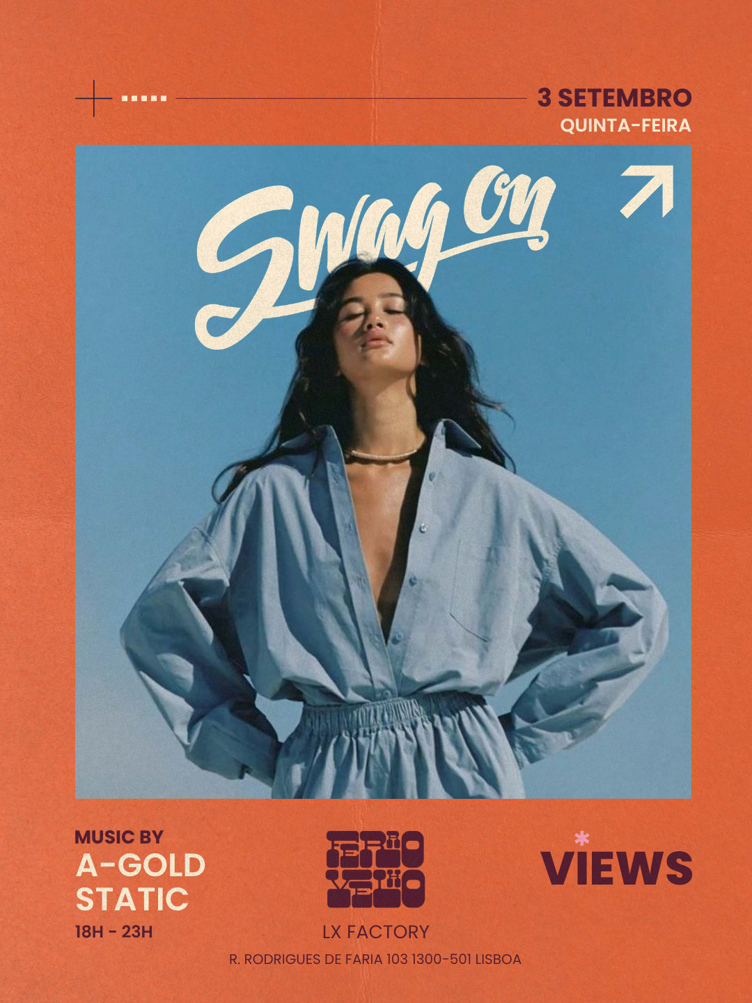 Swag On - 3 Setembro 18h–23h - Ferro Velho, LX Factory