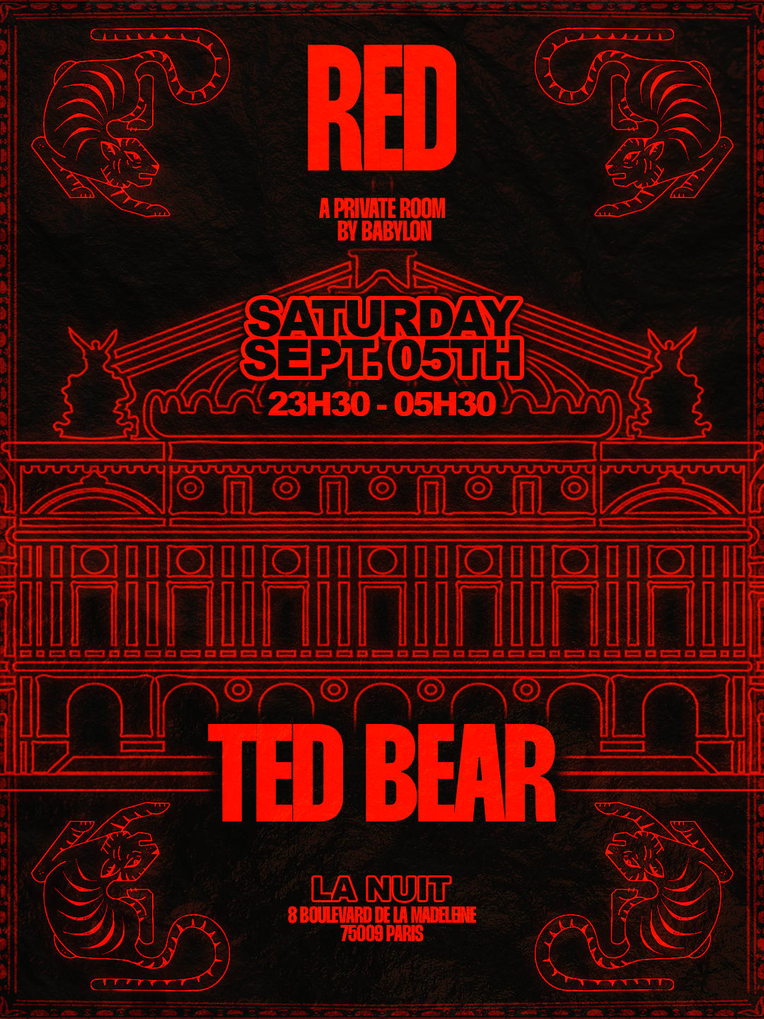 Red Invite Ted Bear @Lanuit