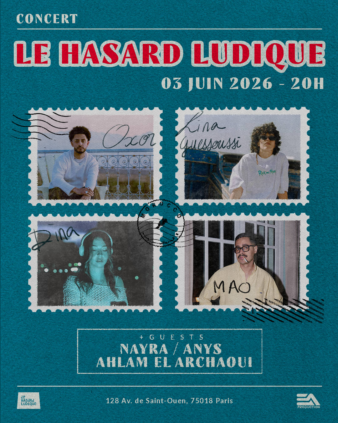 Oxor / Lina Guessoussi / Mao / Dina