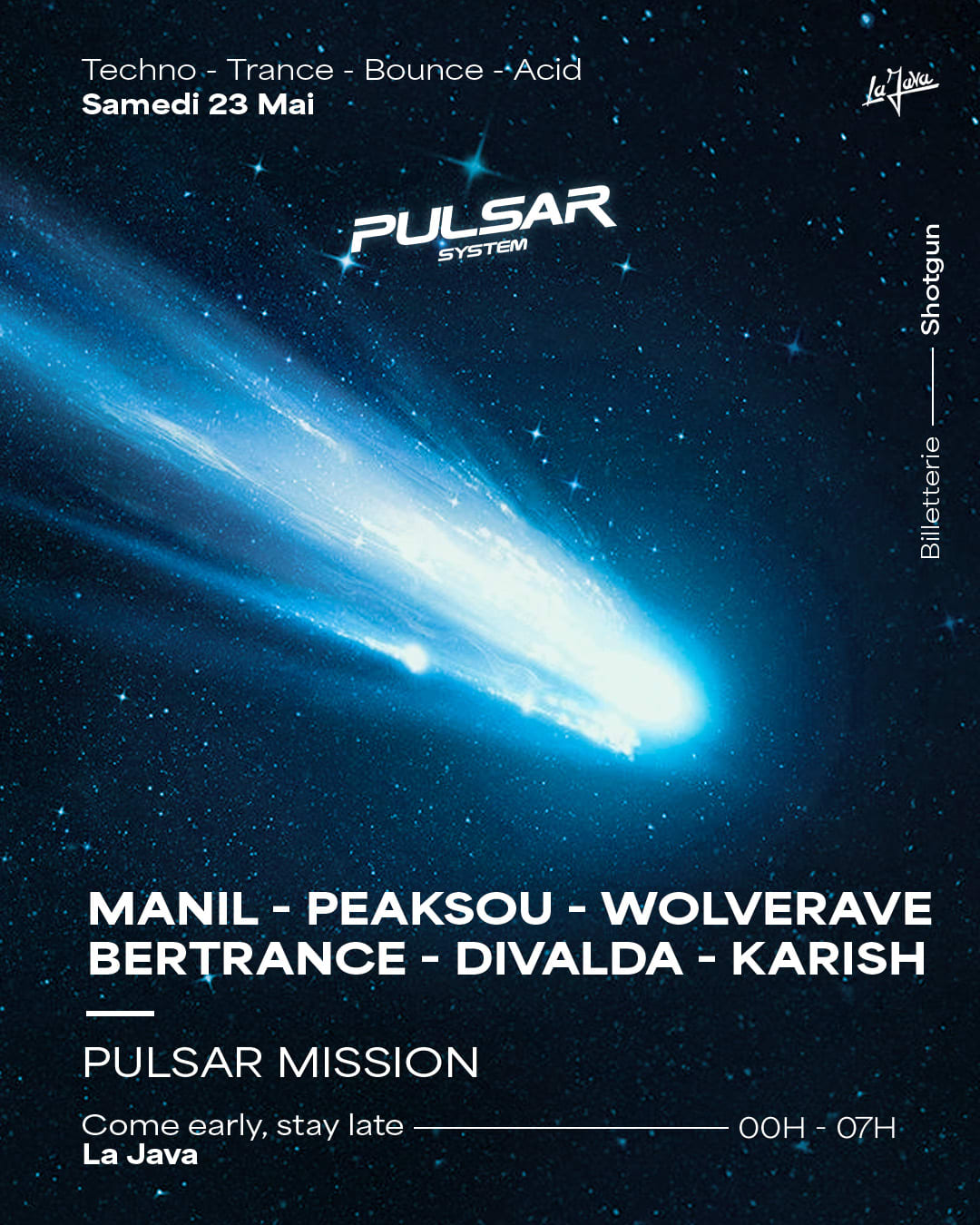 Pulsar Mission : Manil, Peaksou, Wolverave, Bertrance & More