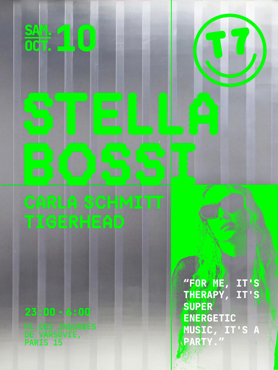 T7 : Stella Bossi, Carla Schmitt